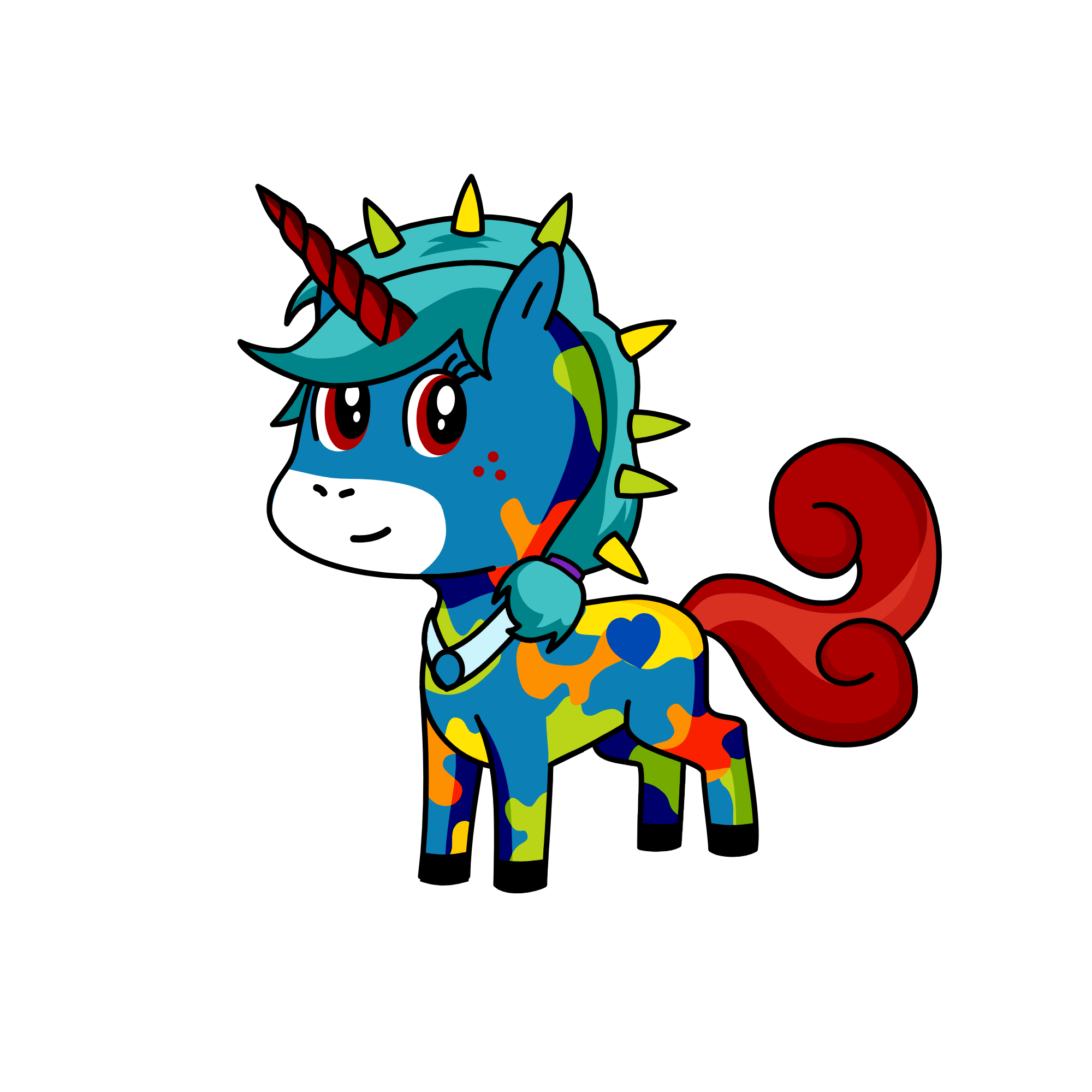 rainbow , the unicorn