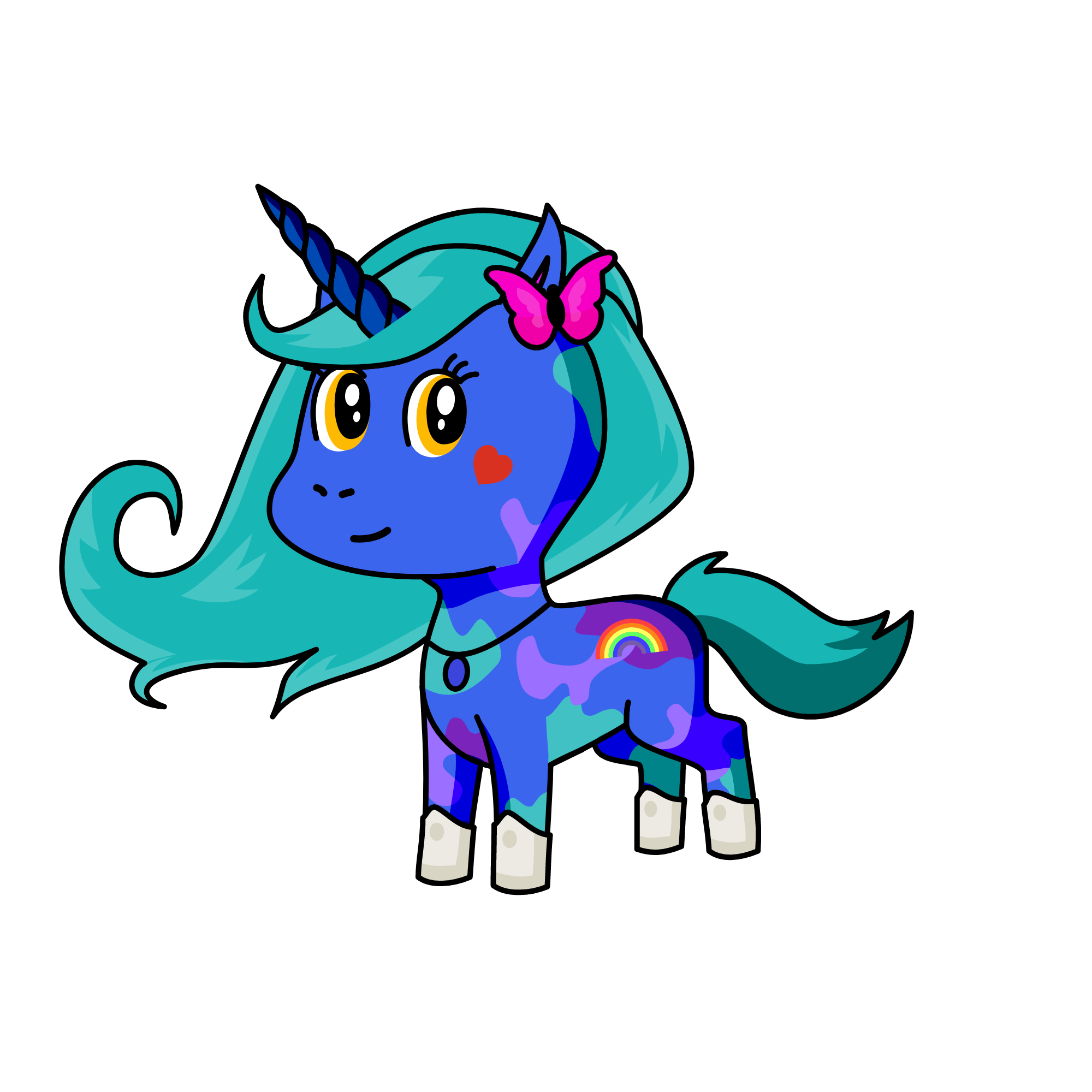 Bluesparkle, the unicorn