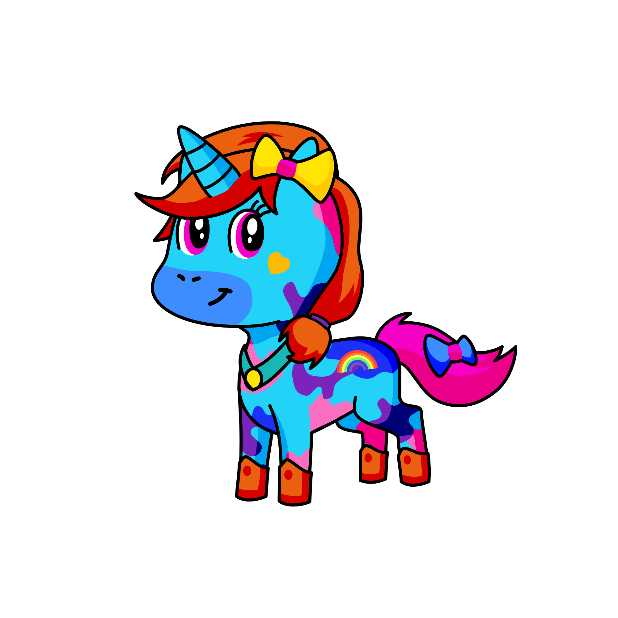 Rainbow Dash, the unicorn