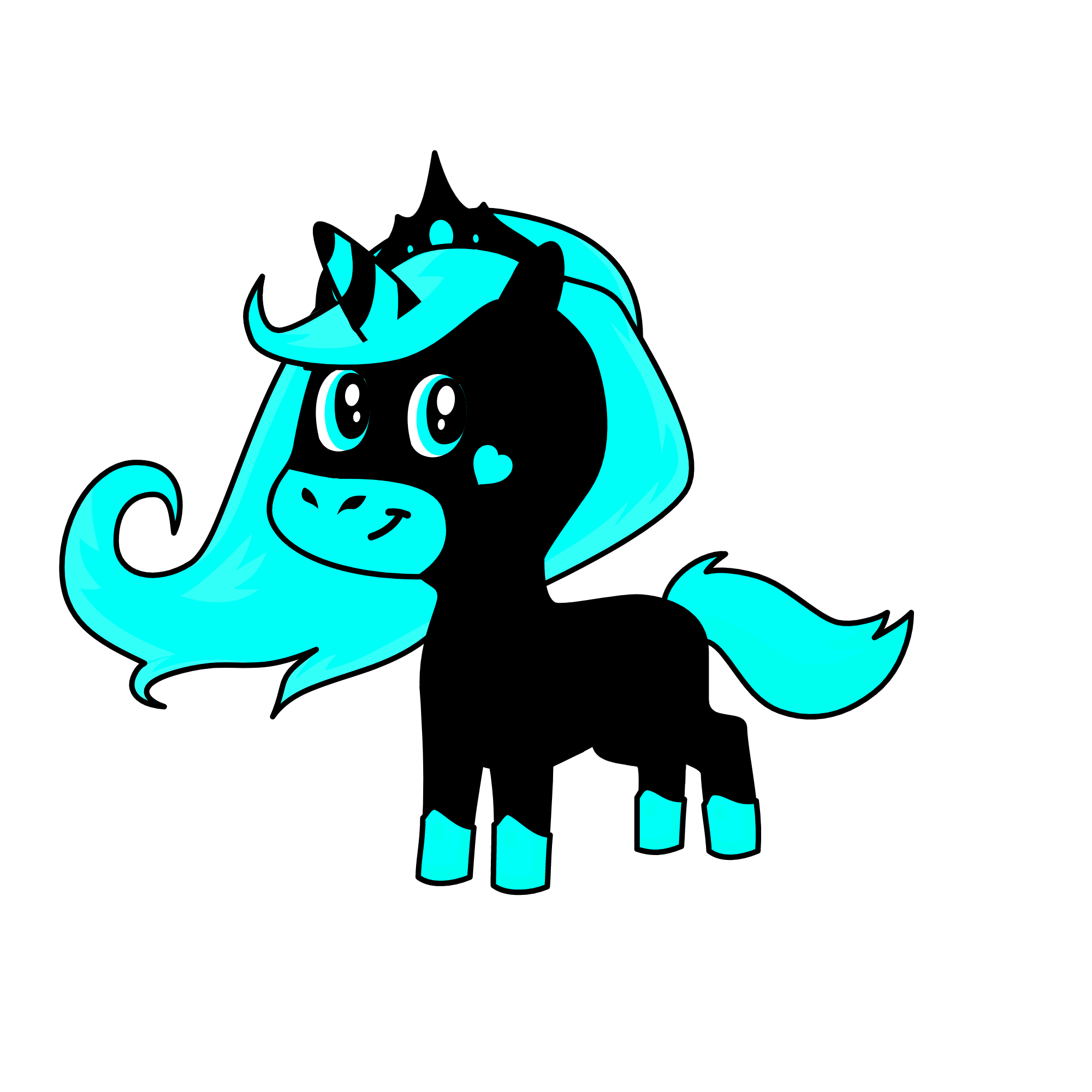 blackblue, the unicorn