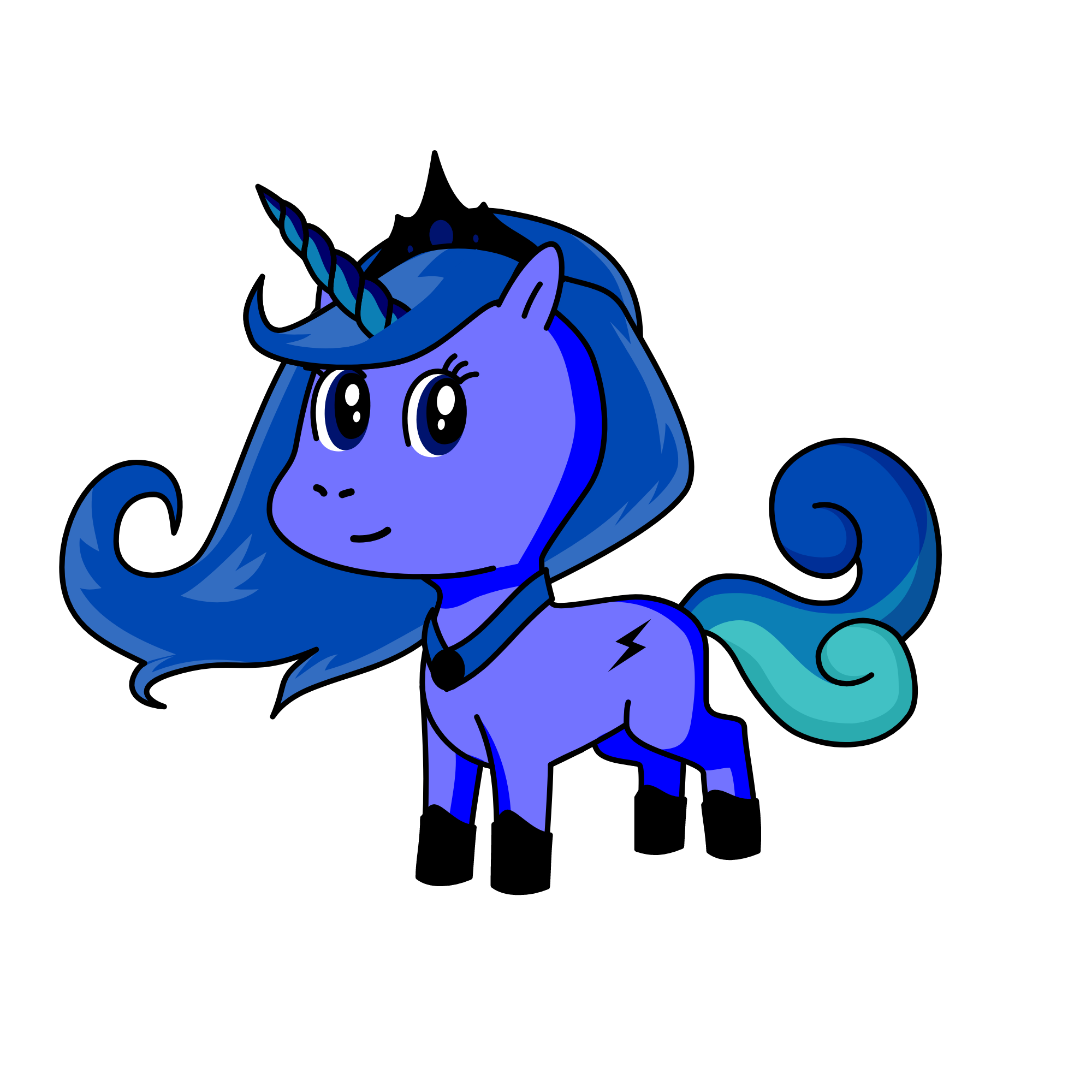 Princess Luna, the unicorn