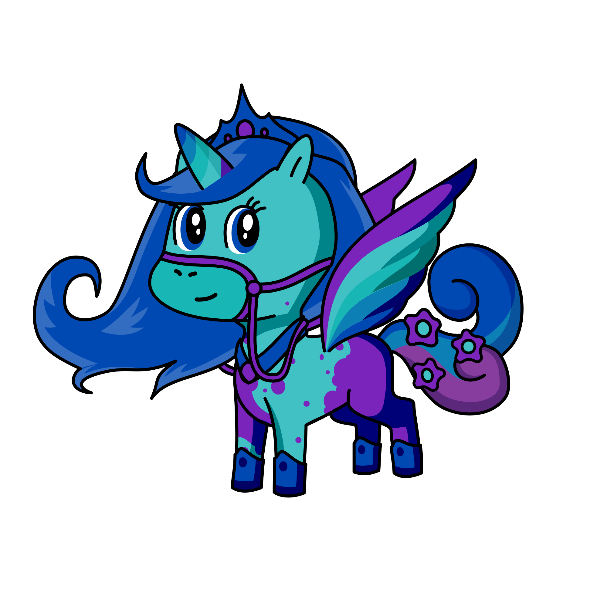 snowy, the unicorn