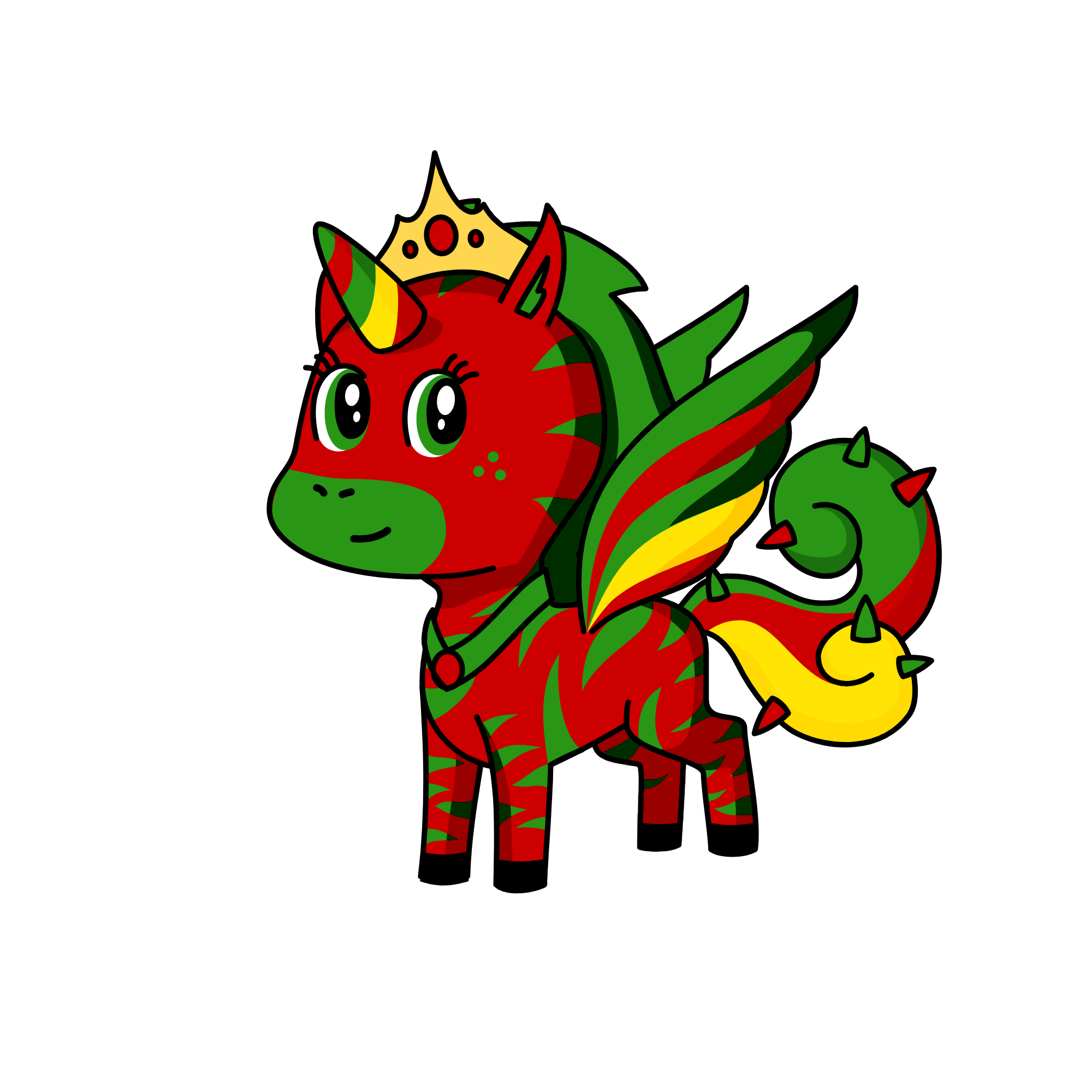 queen christmas, the unicorn