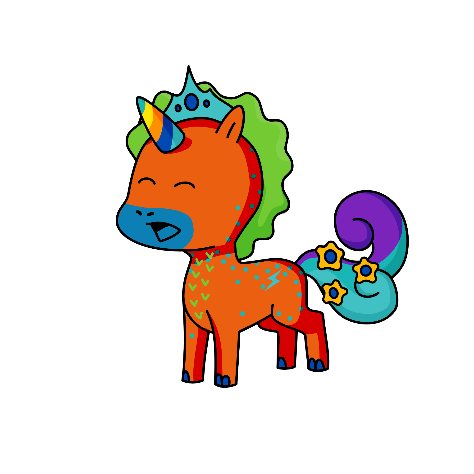 random, the unicorn