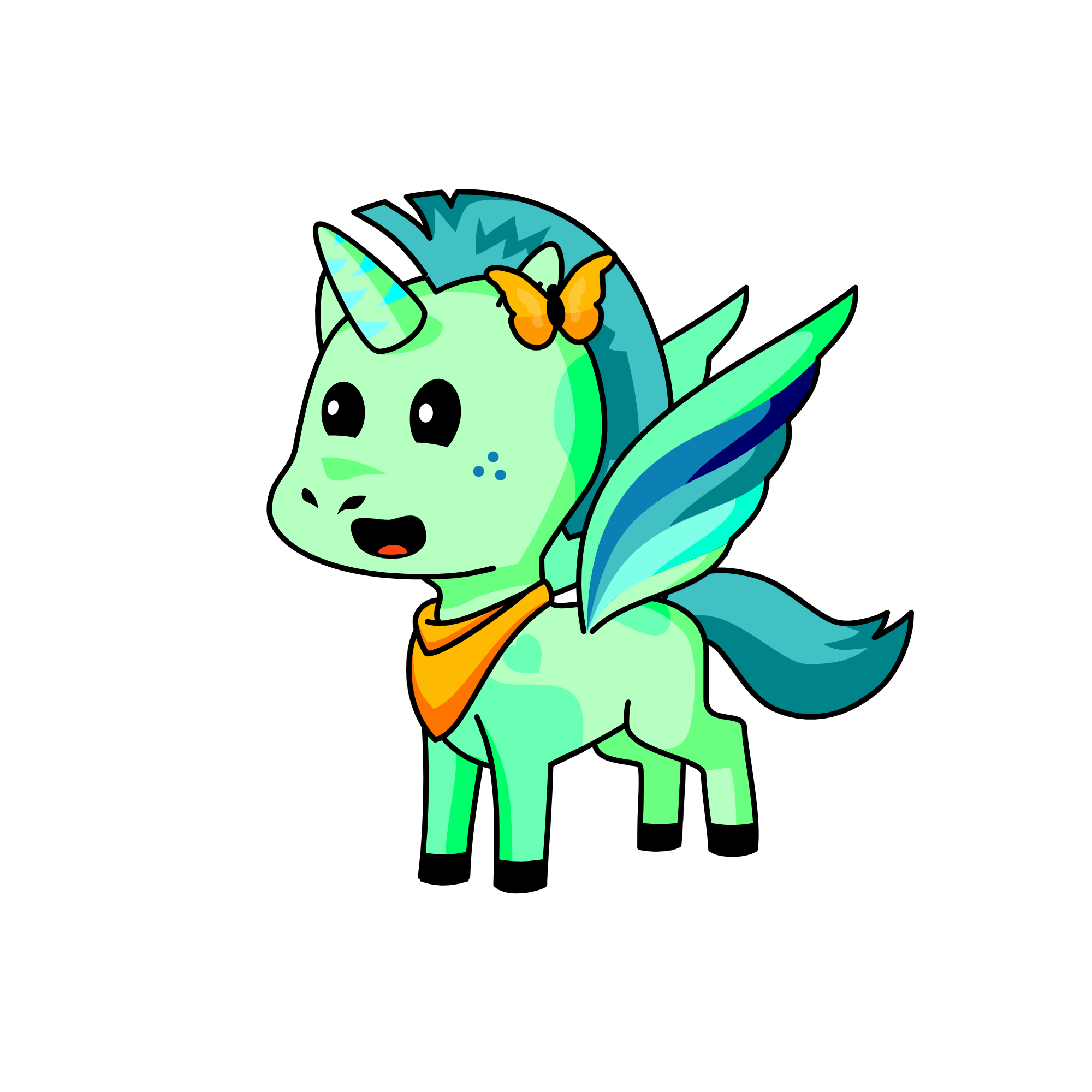 minty, the unicorn