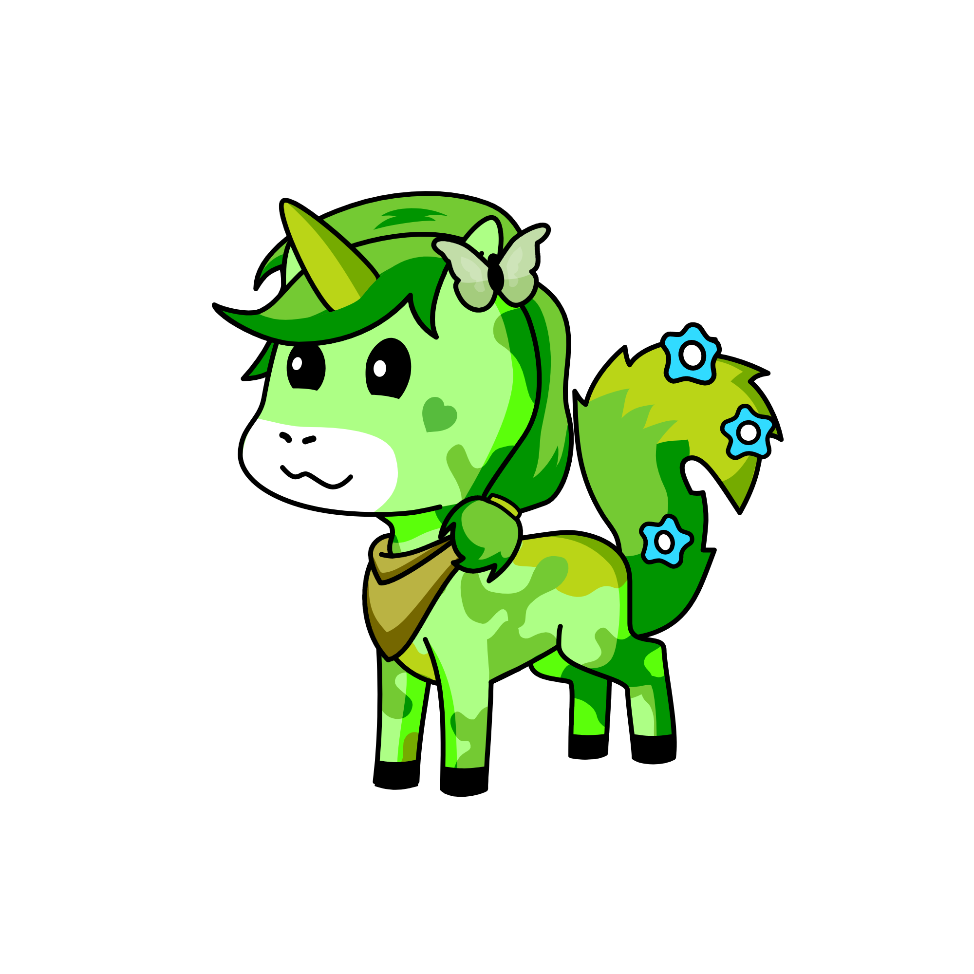 Dino friend, the unicorn