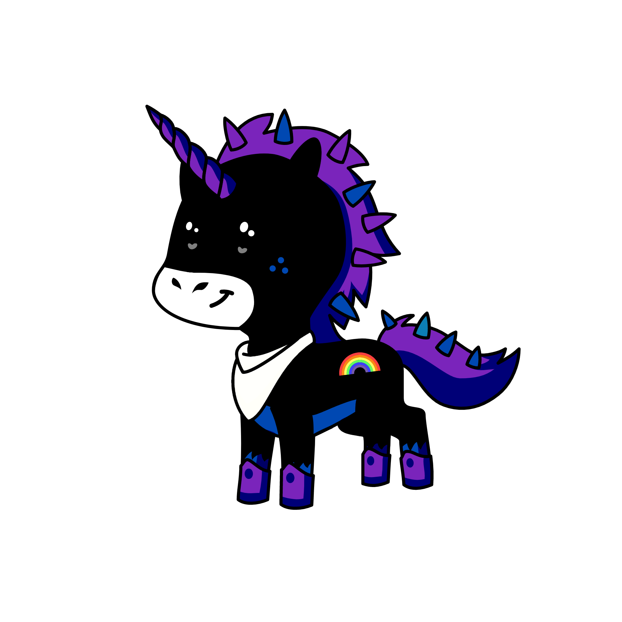 Cloudy, the unicorn