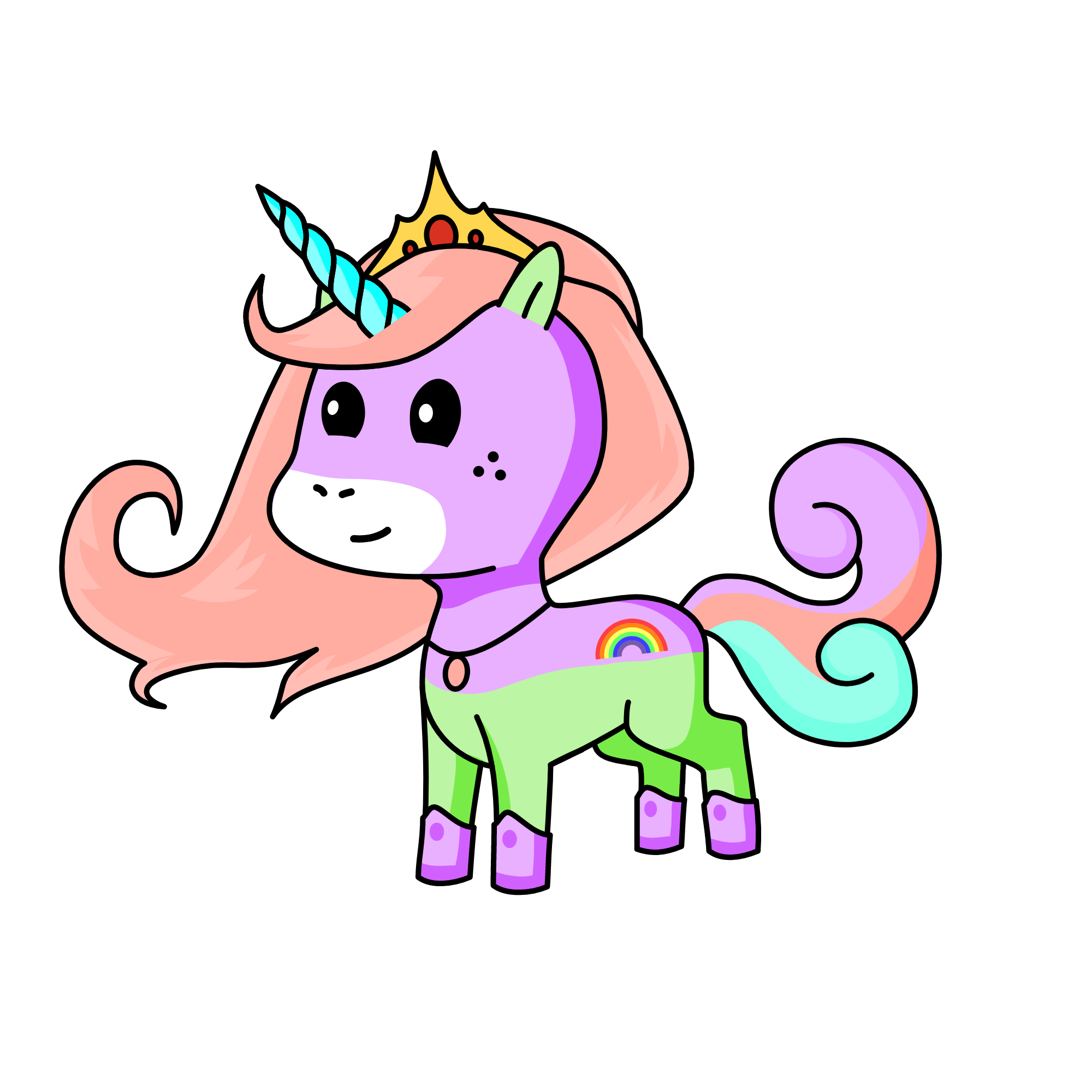 Aliaha the Queen of light, the unicorn