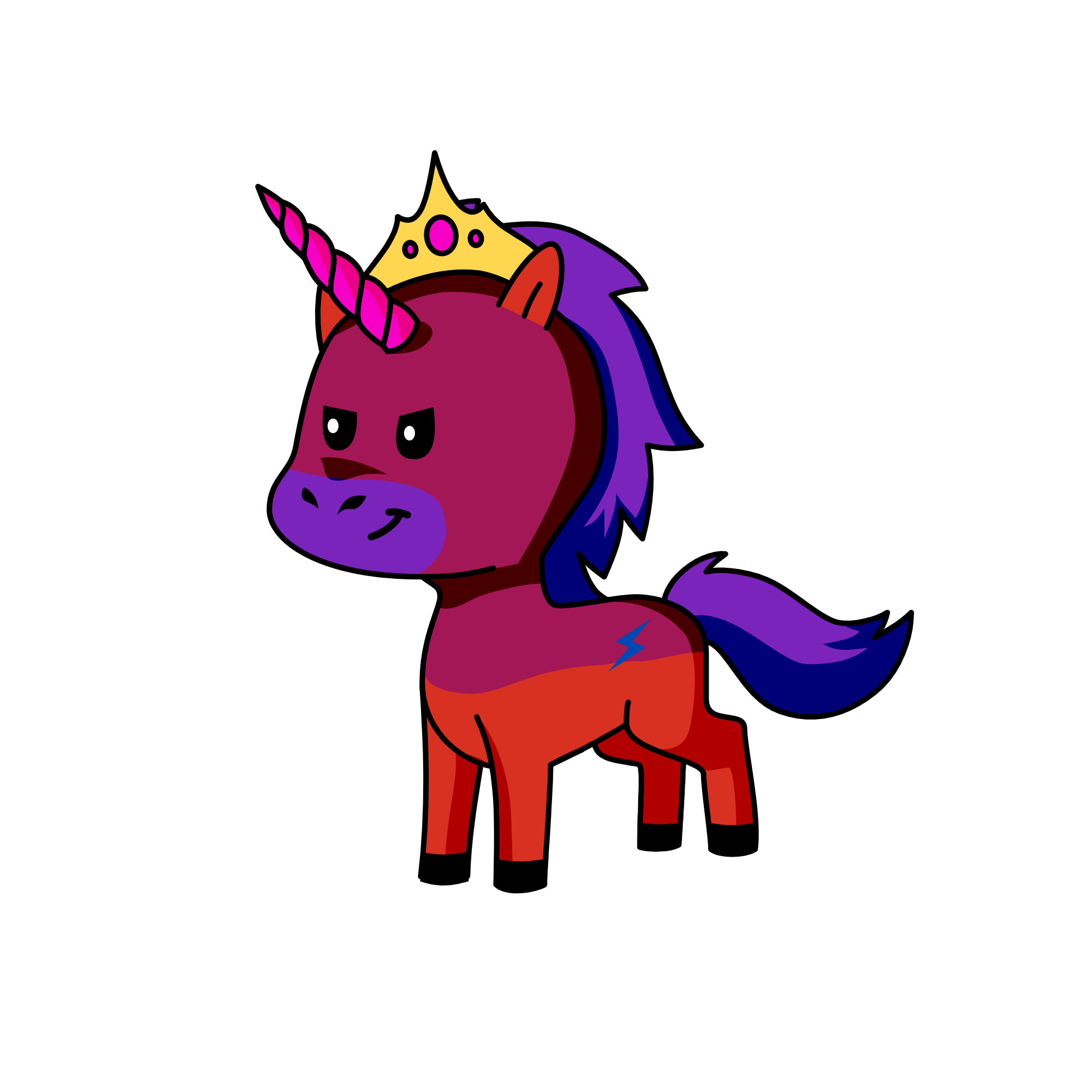 Lifita the Evil Queen of Darkness and terrosisom, the unicorn