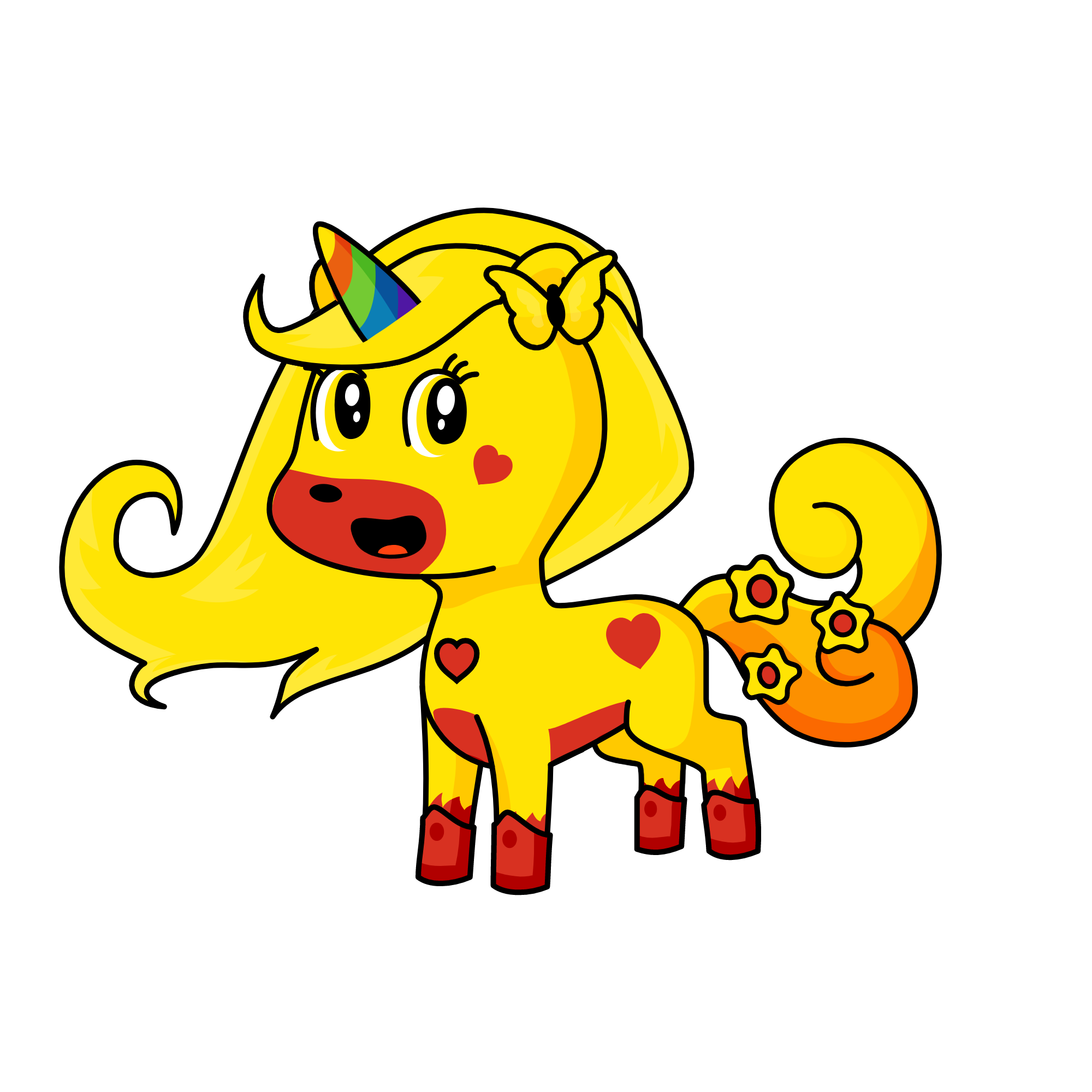 cute, the unicorn