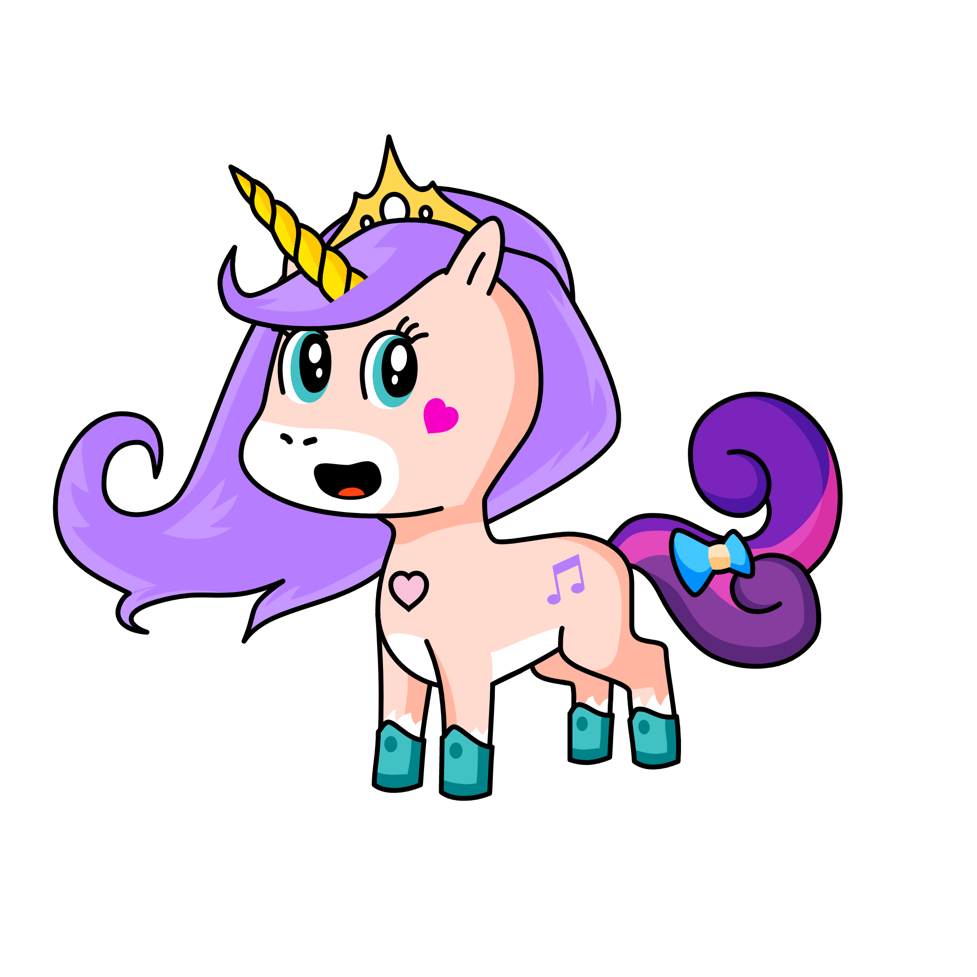 Melody, the unicorn