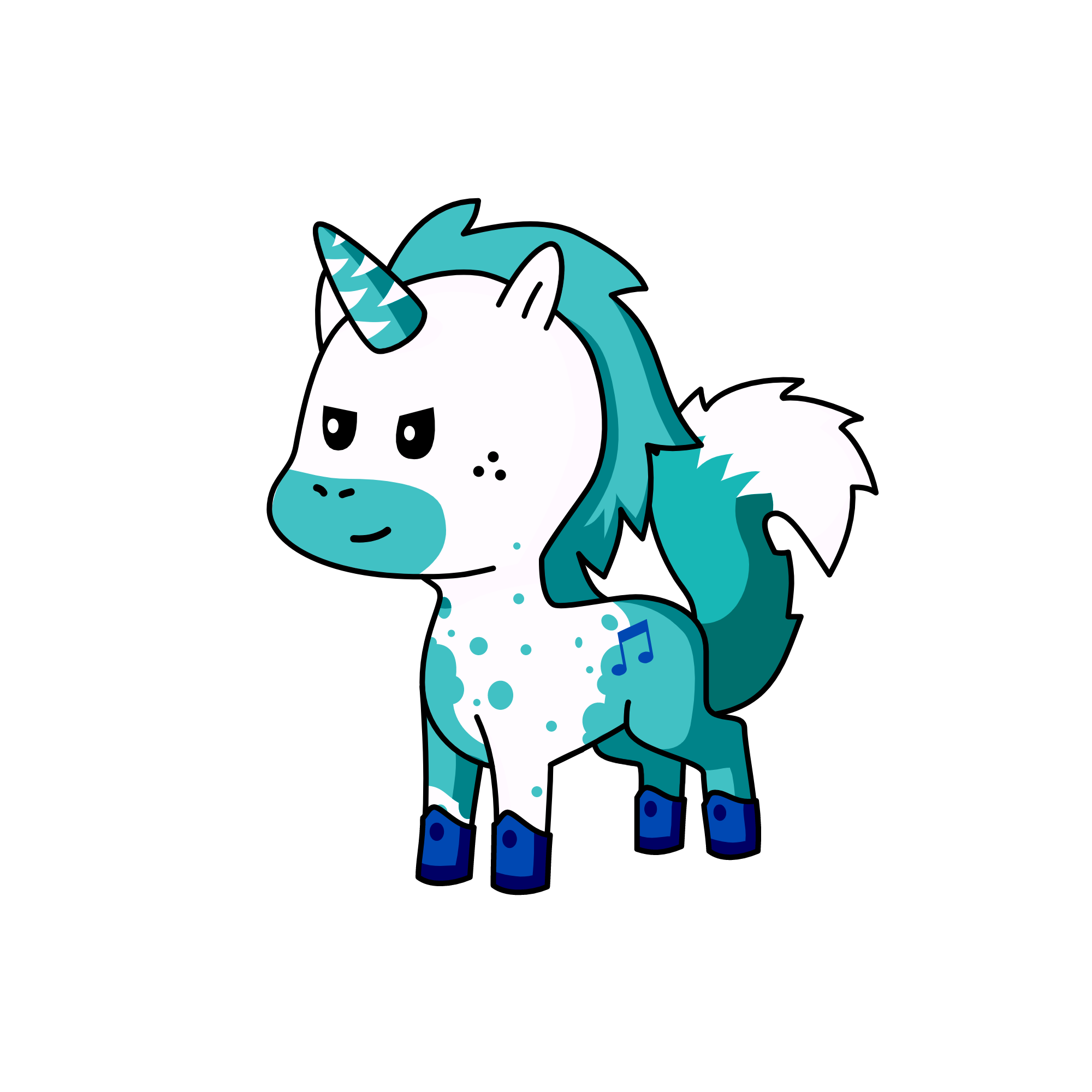 Snowycorn, the unicorn