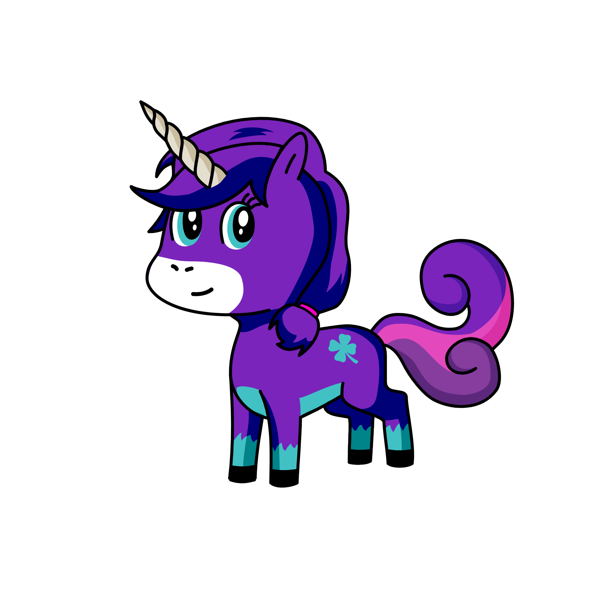 Bon bon, the unicorn