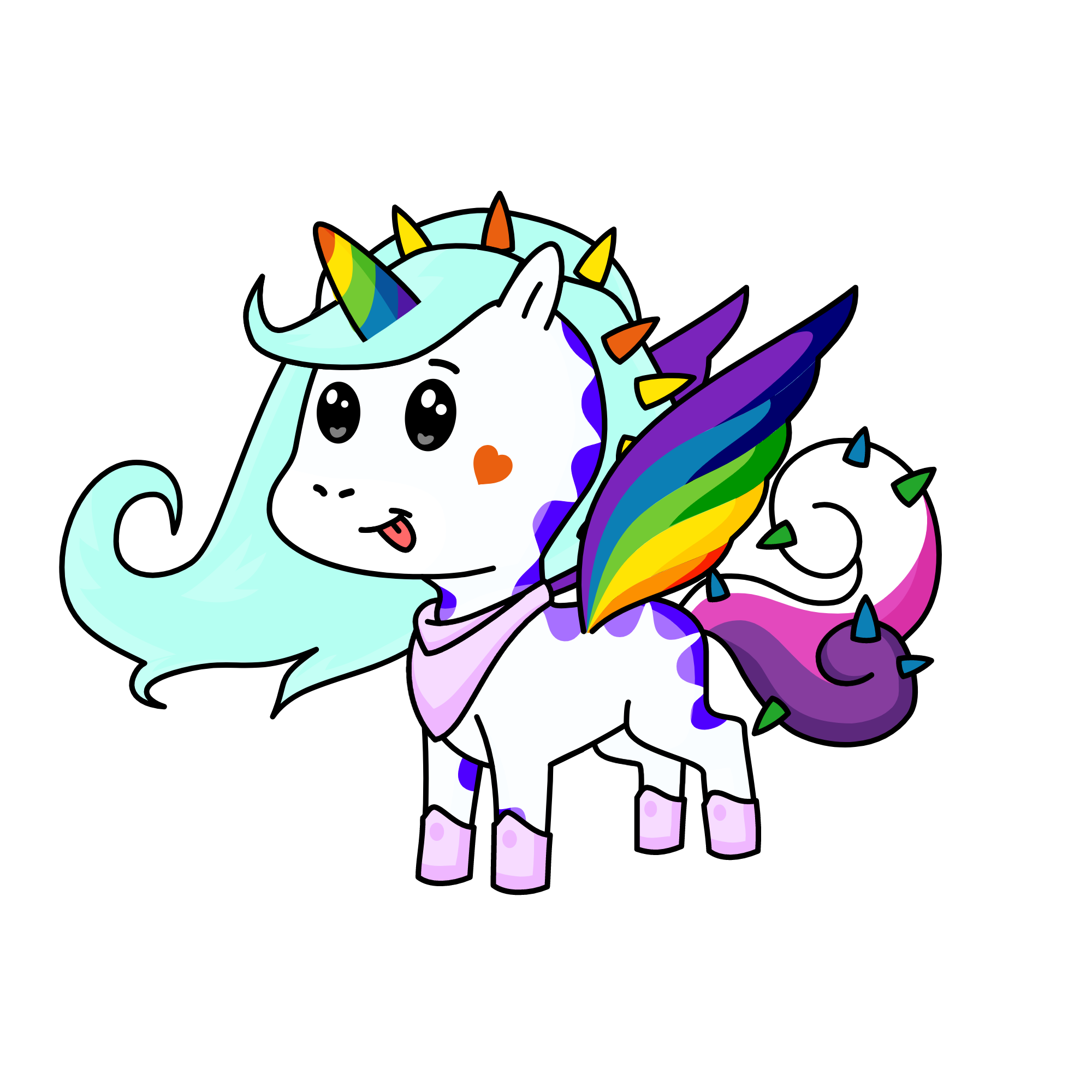 Neon, the unicorn