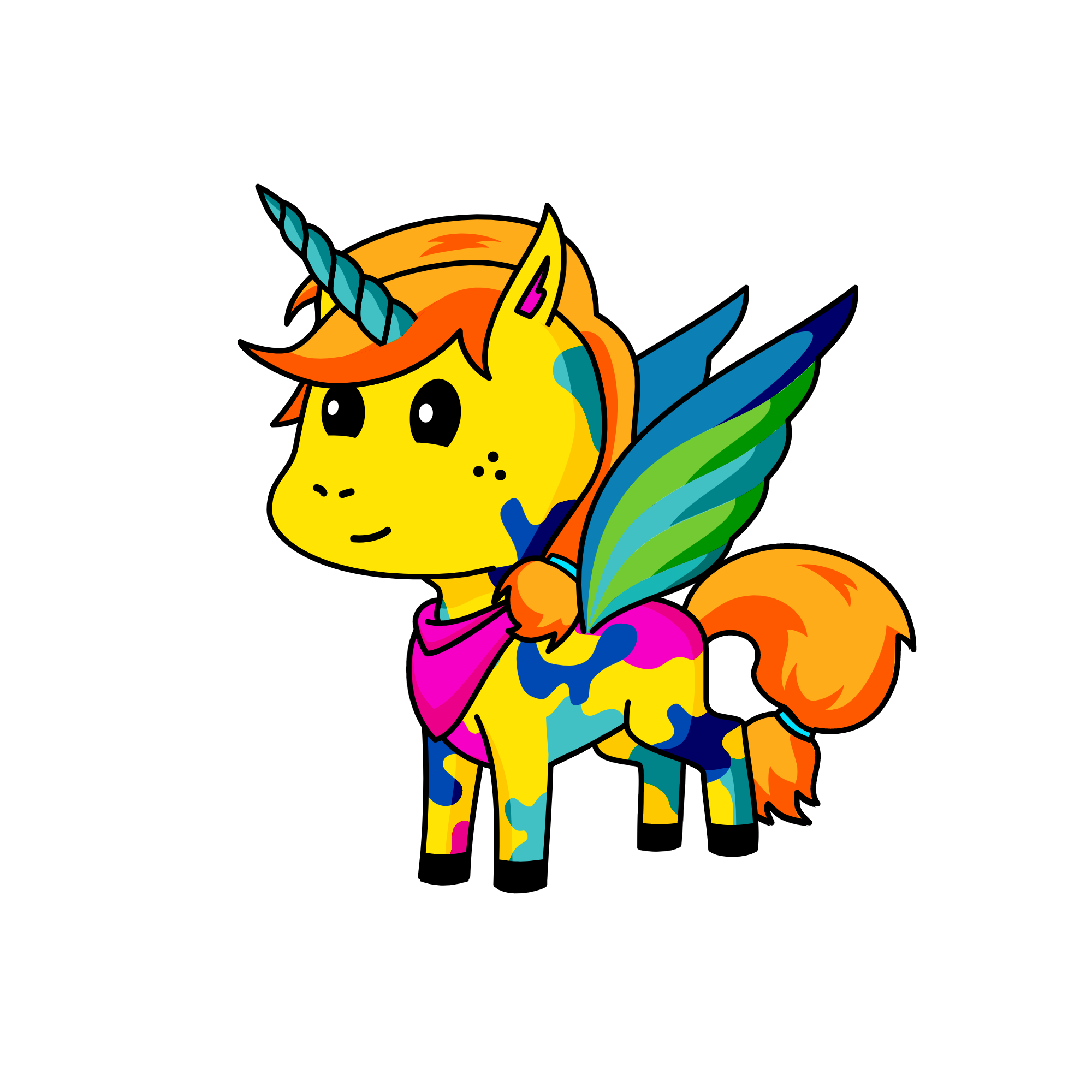 Mommy, my smock didn't help. :-(, the unicorn