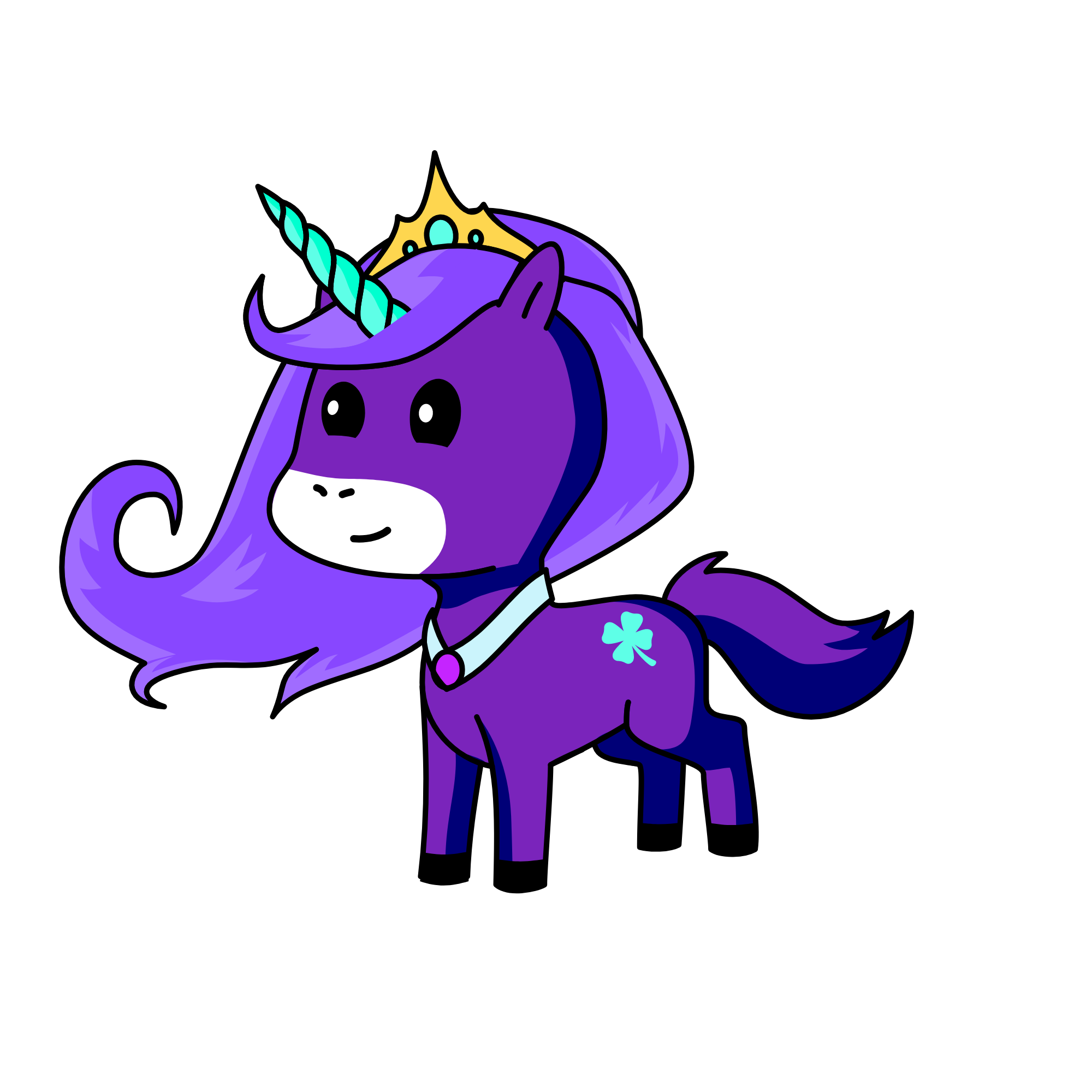 putri bulan, the unicorn