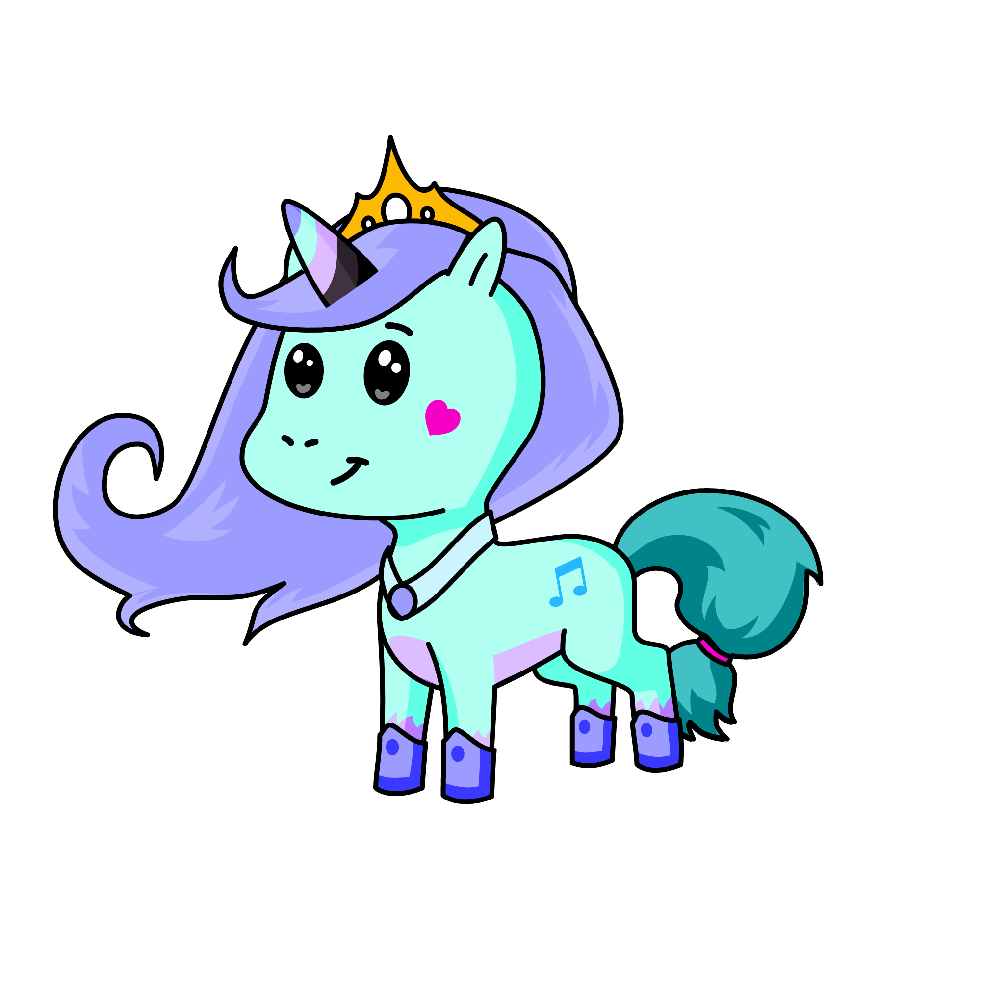 Moonlight, the unicorn