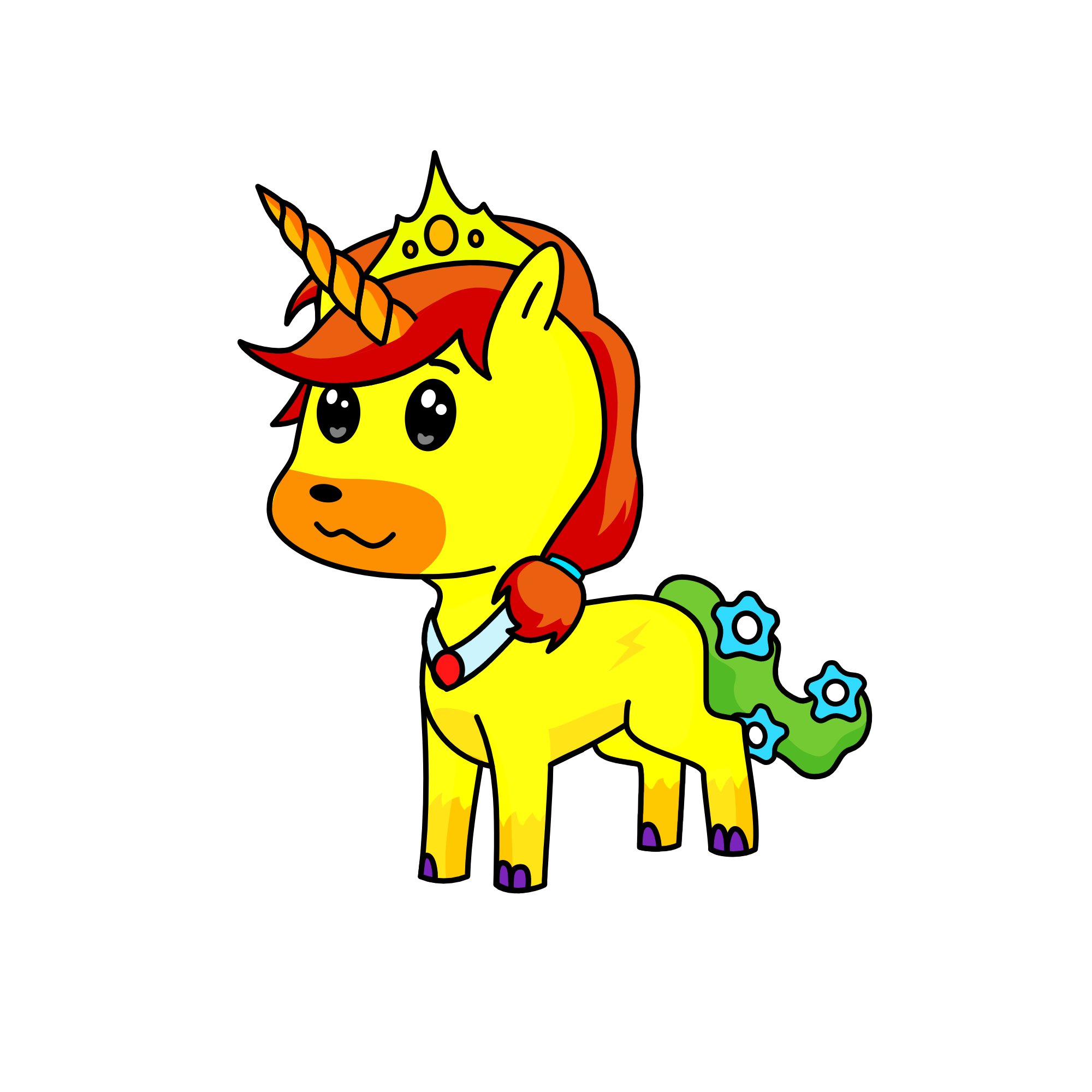 unicorn king, the unicorn