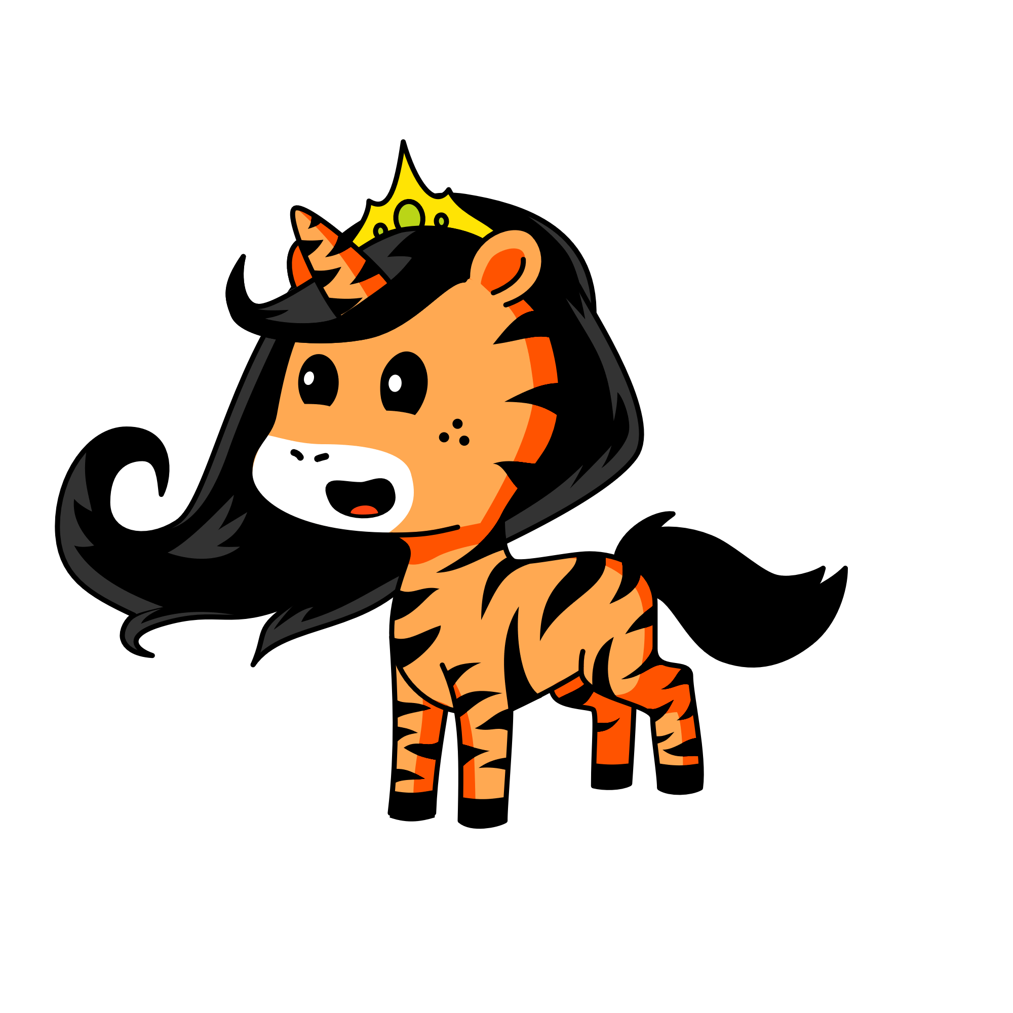 tiger, the unicorn