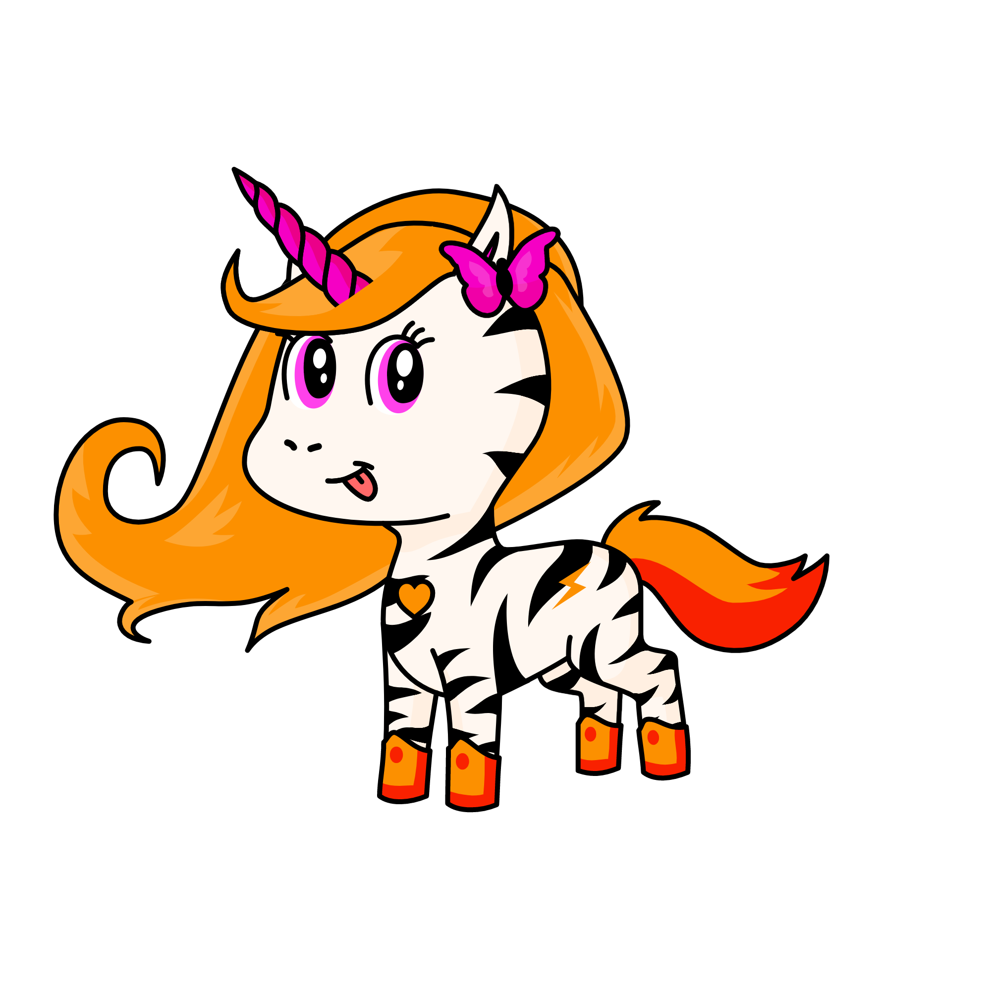white tiger princess, the unicorn