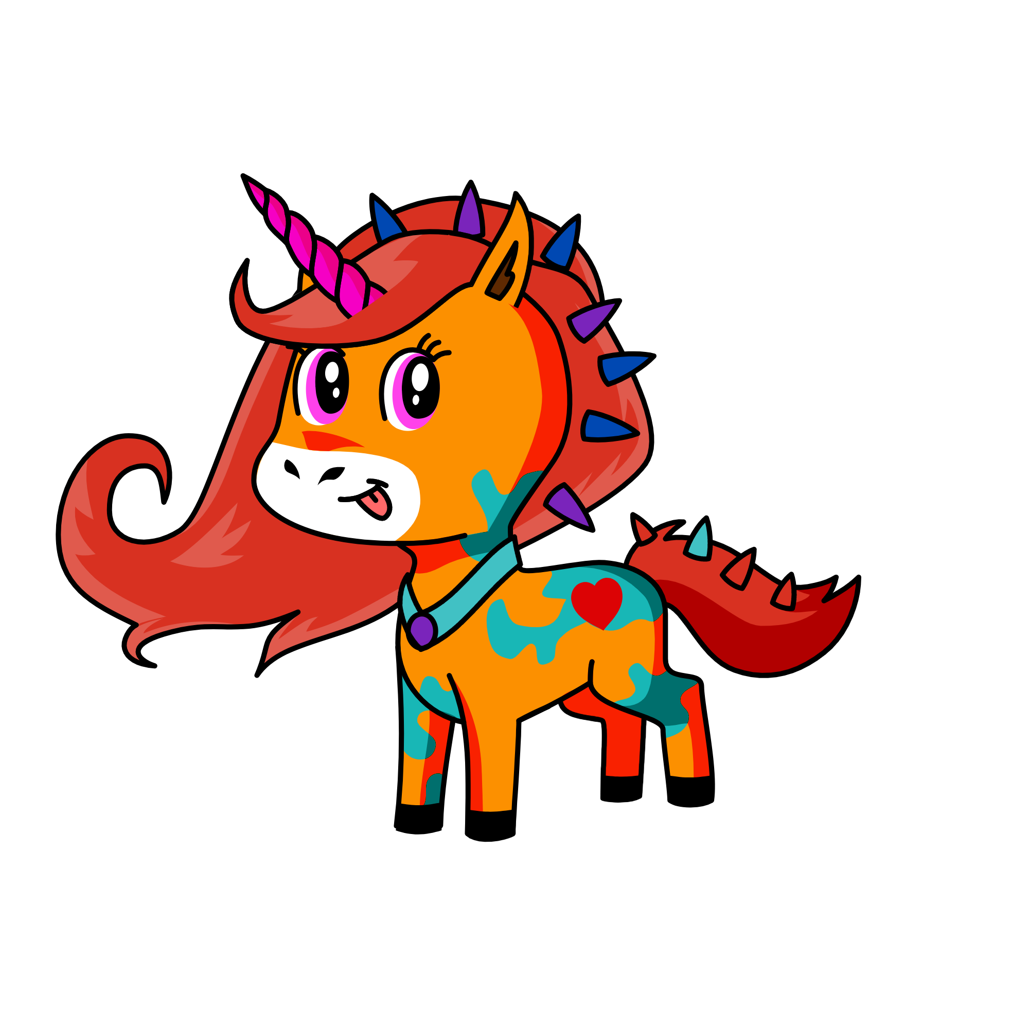 fiesty, the unicorn