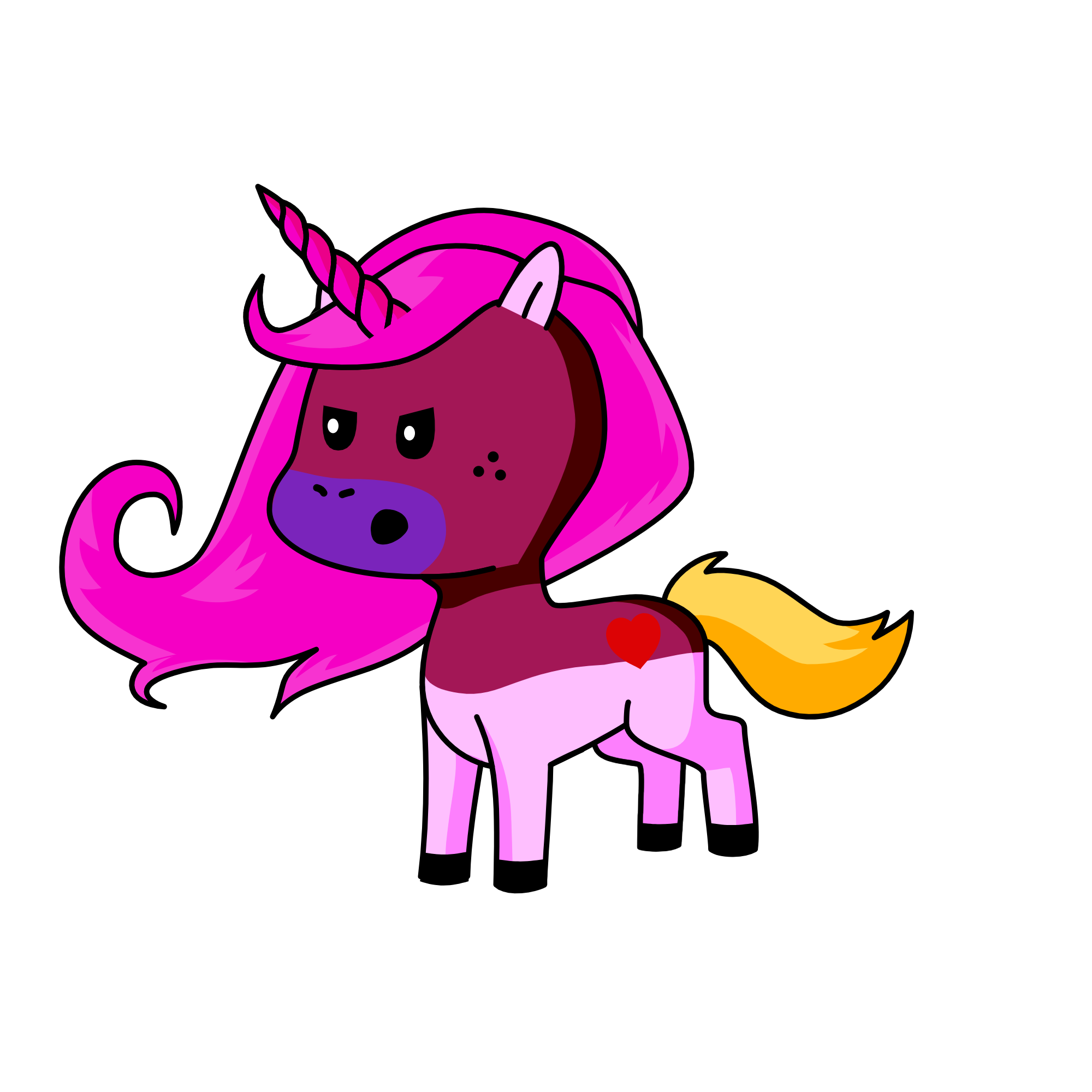 Darky, the unicorn