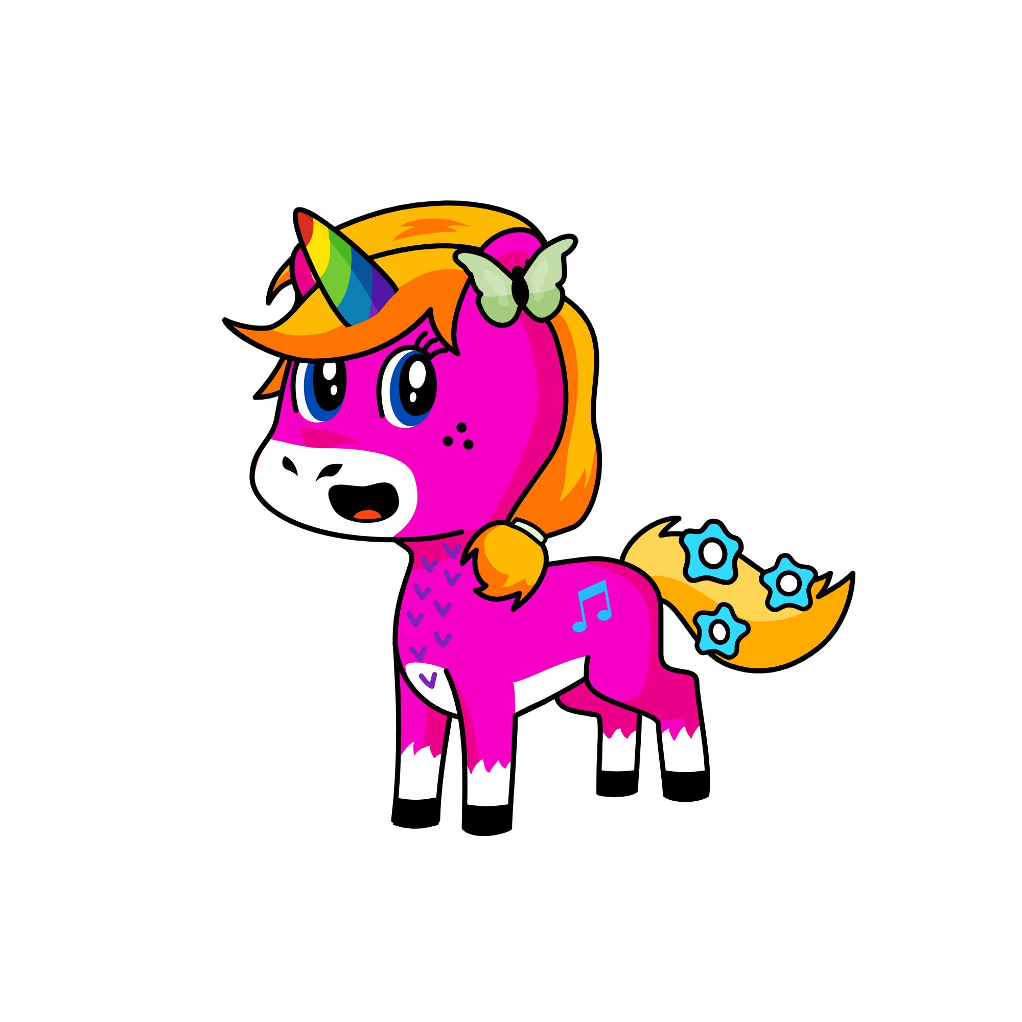 fluttershy, the unicorn