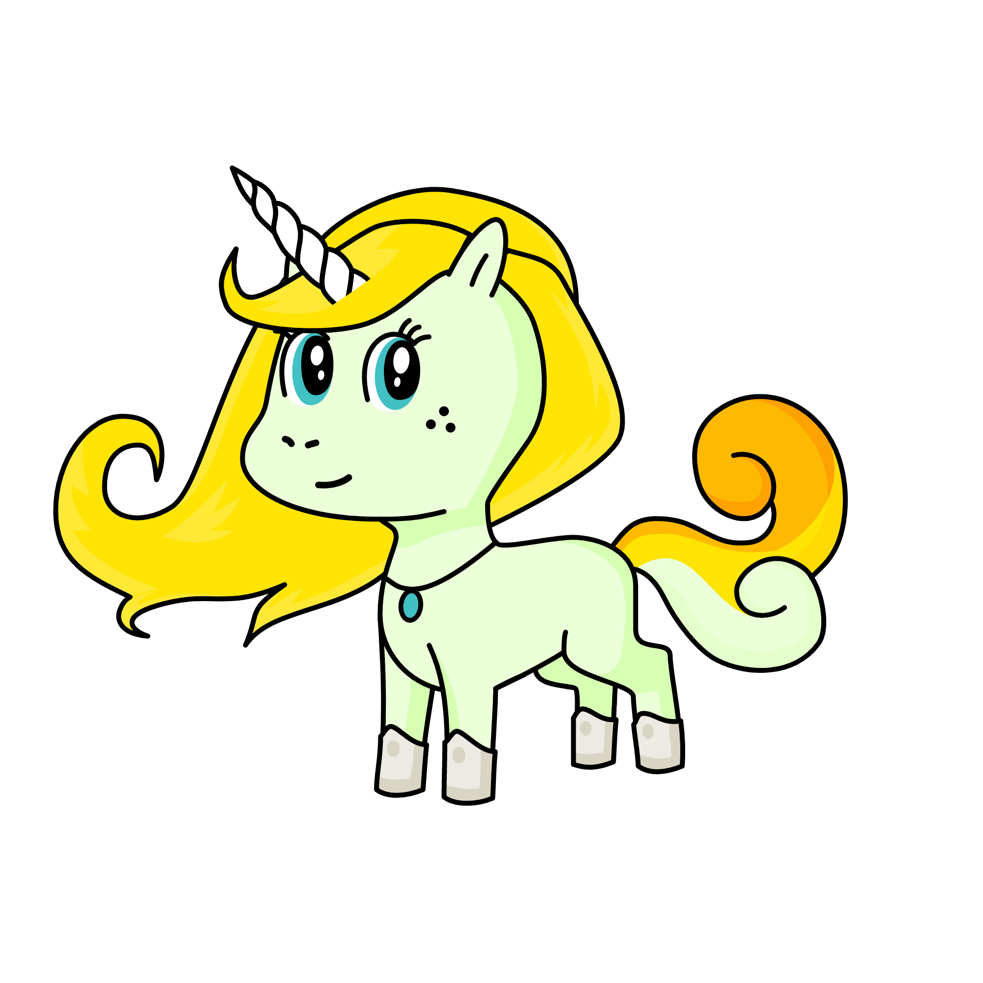 Elsa from Frozen 2, the unicorn