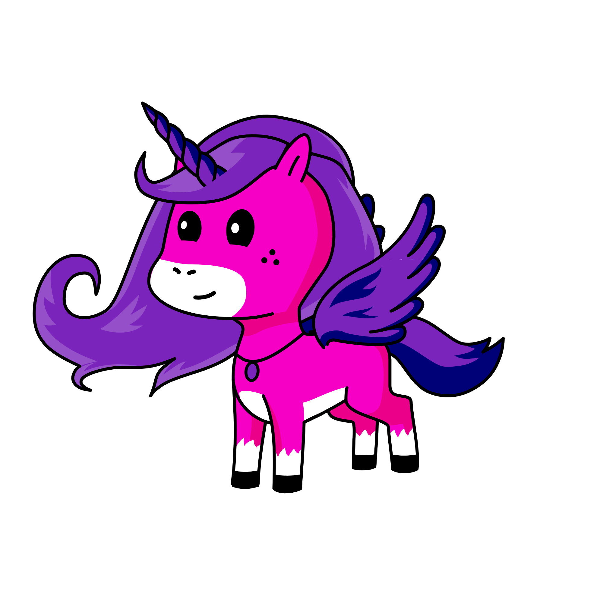 Ally the Alicorn and get wings go to the about tab and scroll to the bottom and you click on wings!!, the unicorn