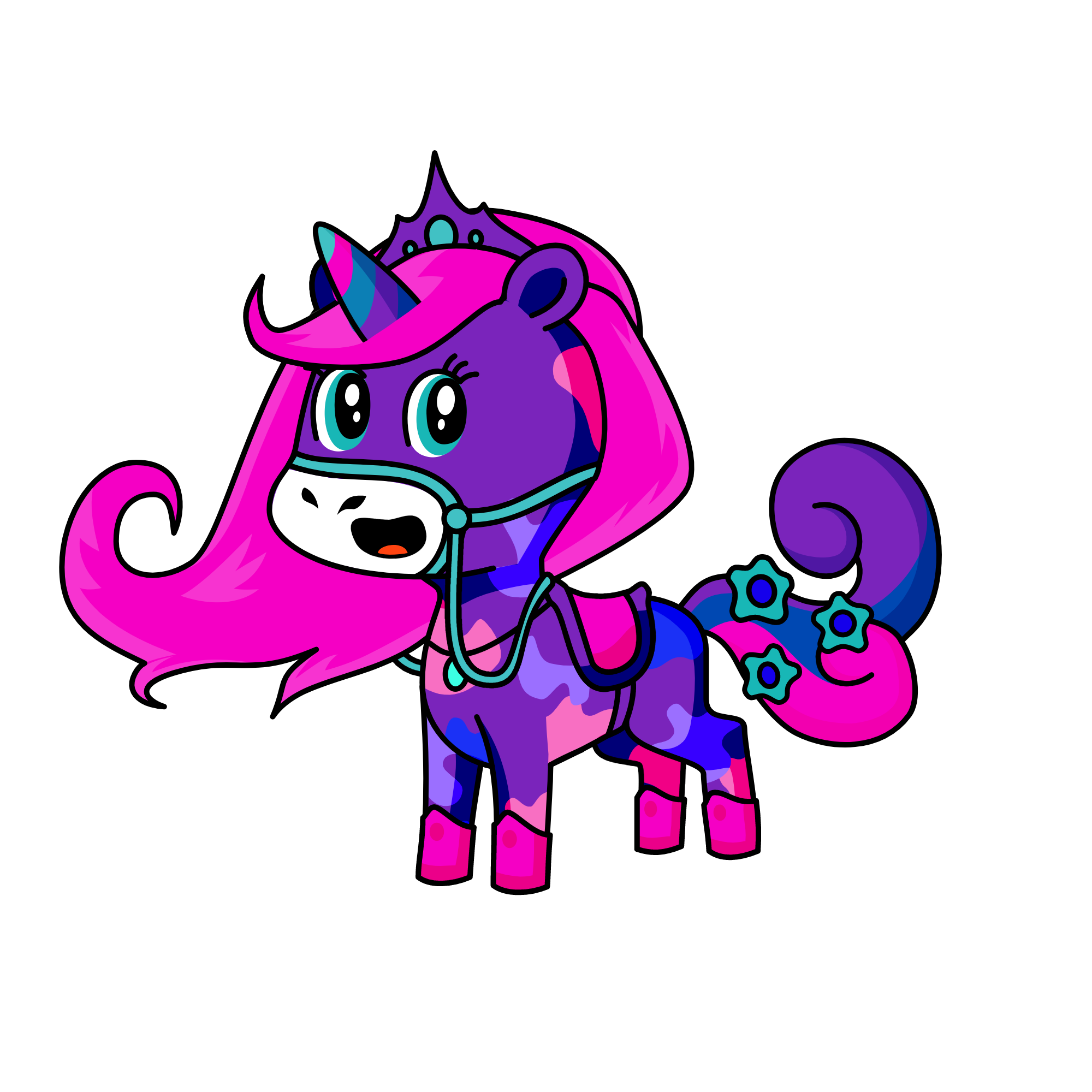 pink, the unicorn