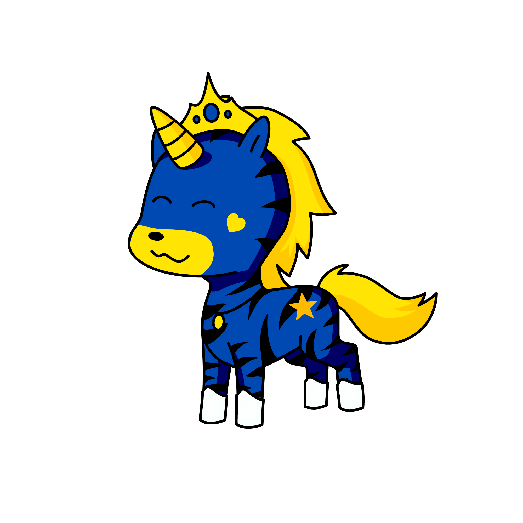 Moon light, the unicorn