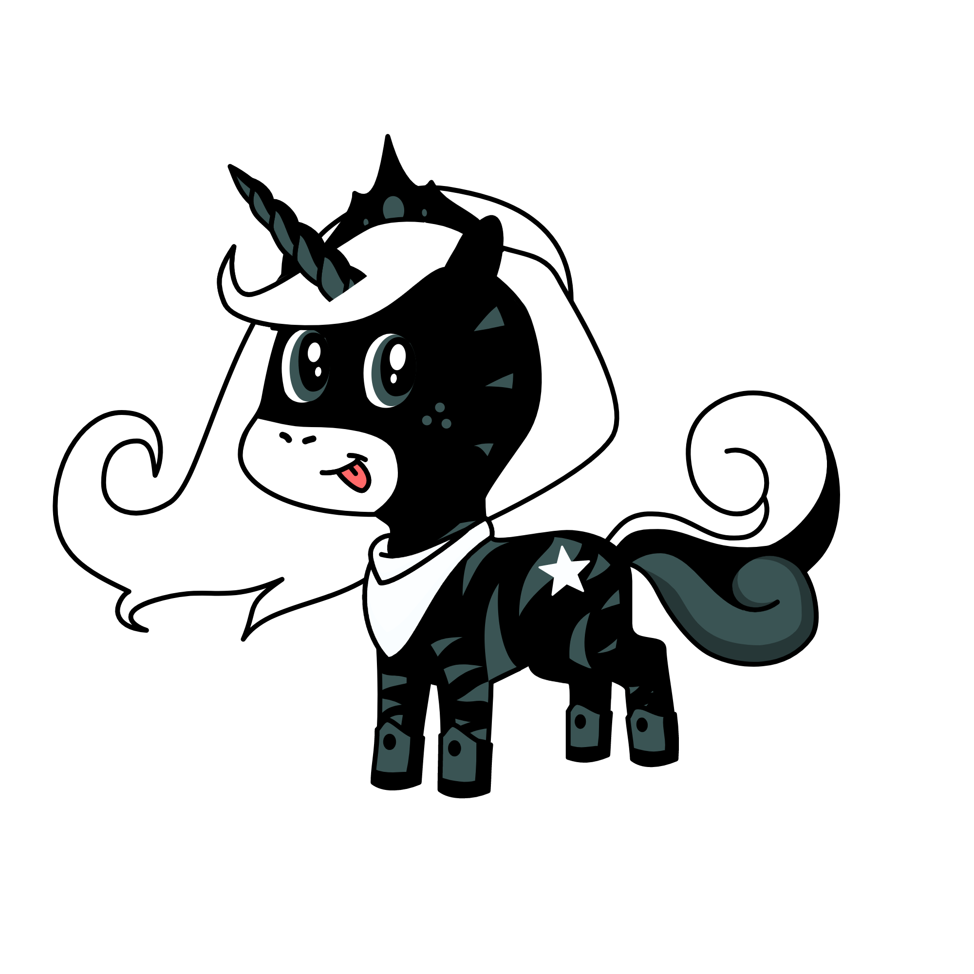 Queen Midnight, the unicorn