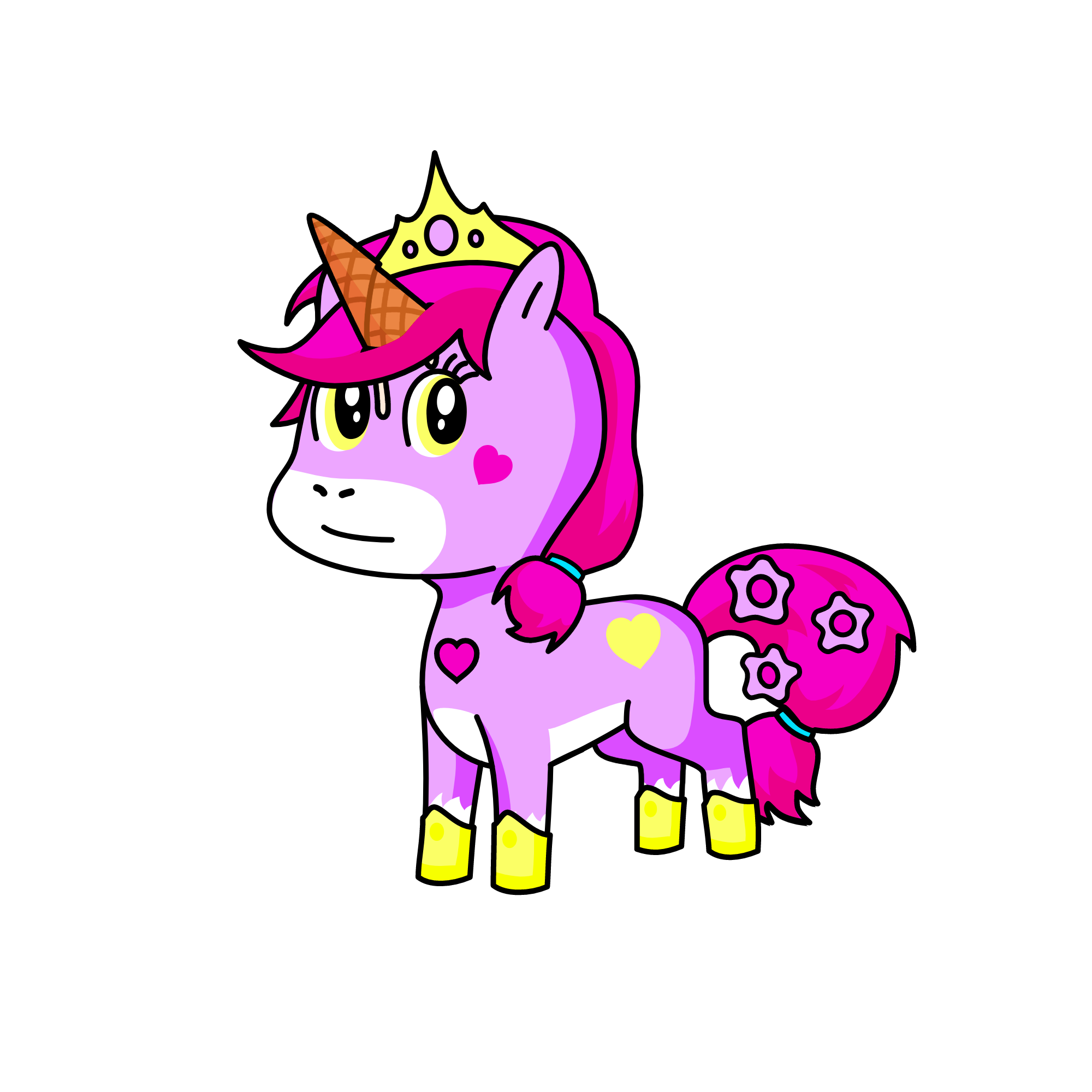Queen Ice cream, the unicorn