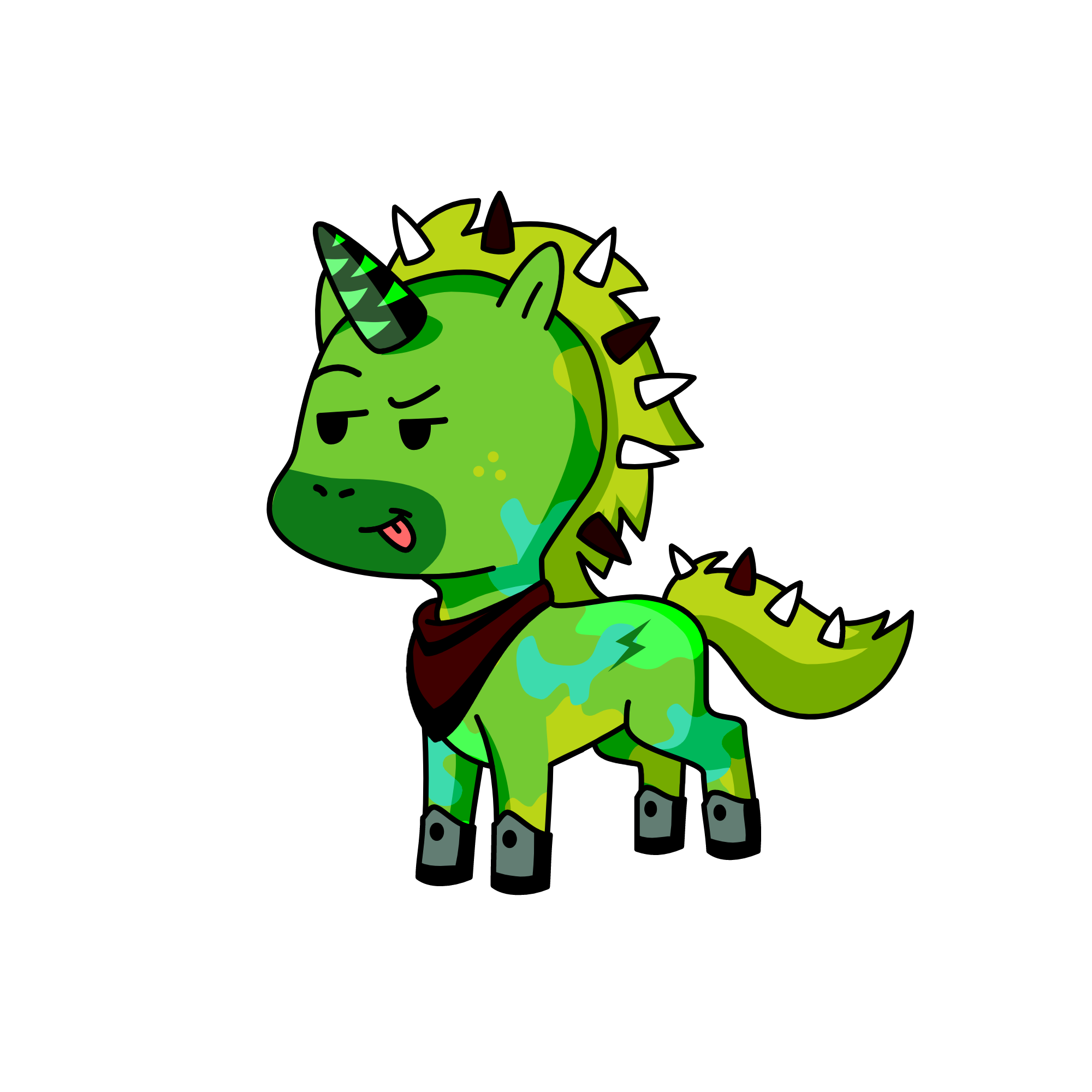 Spiky, the unicorn
