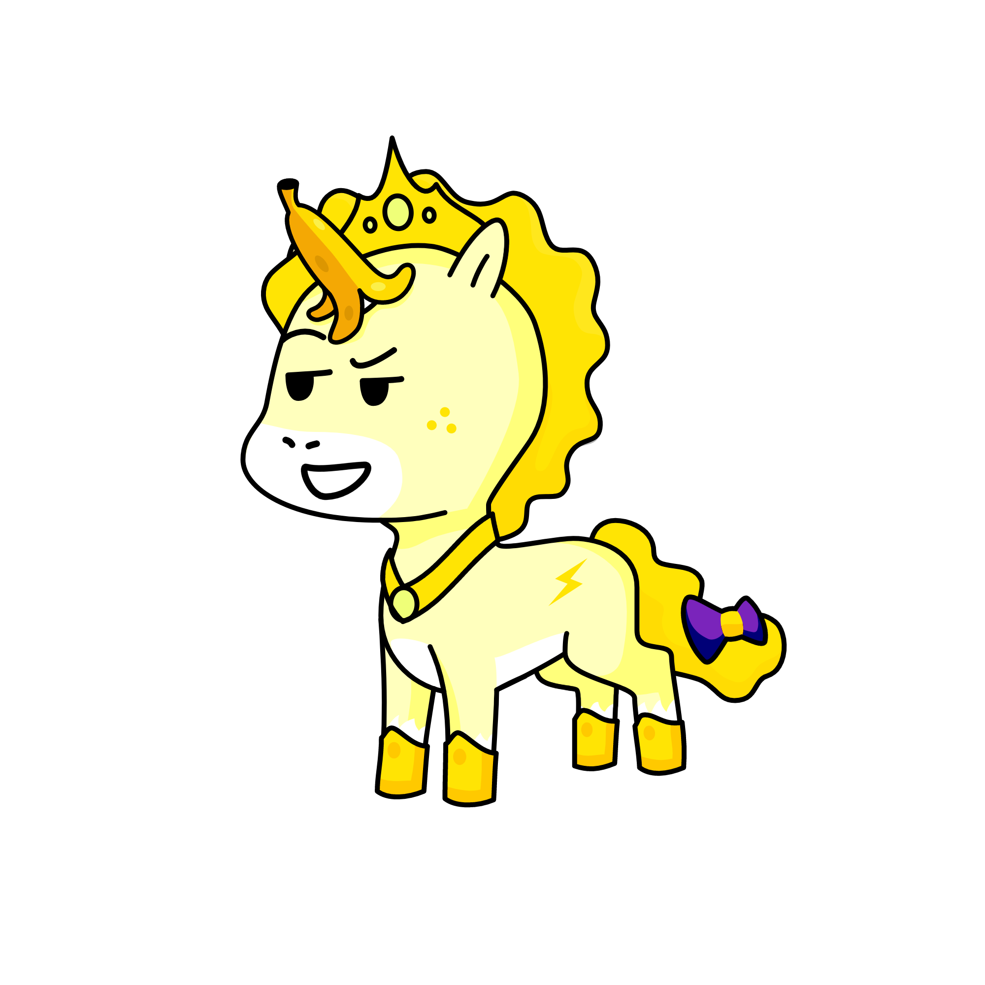 Queen Banana, the unicorn