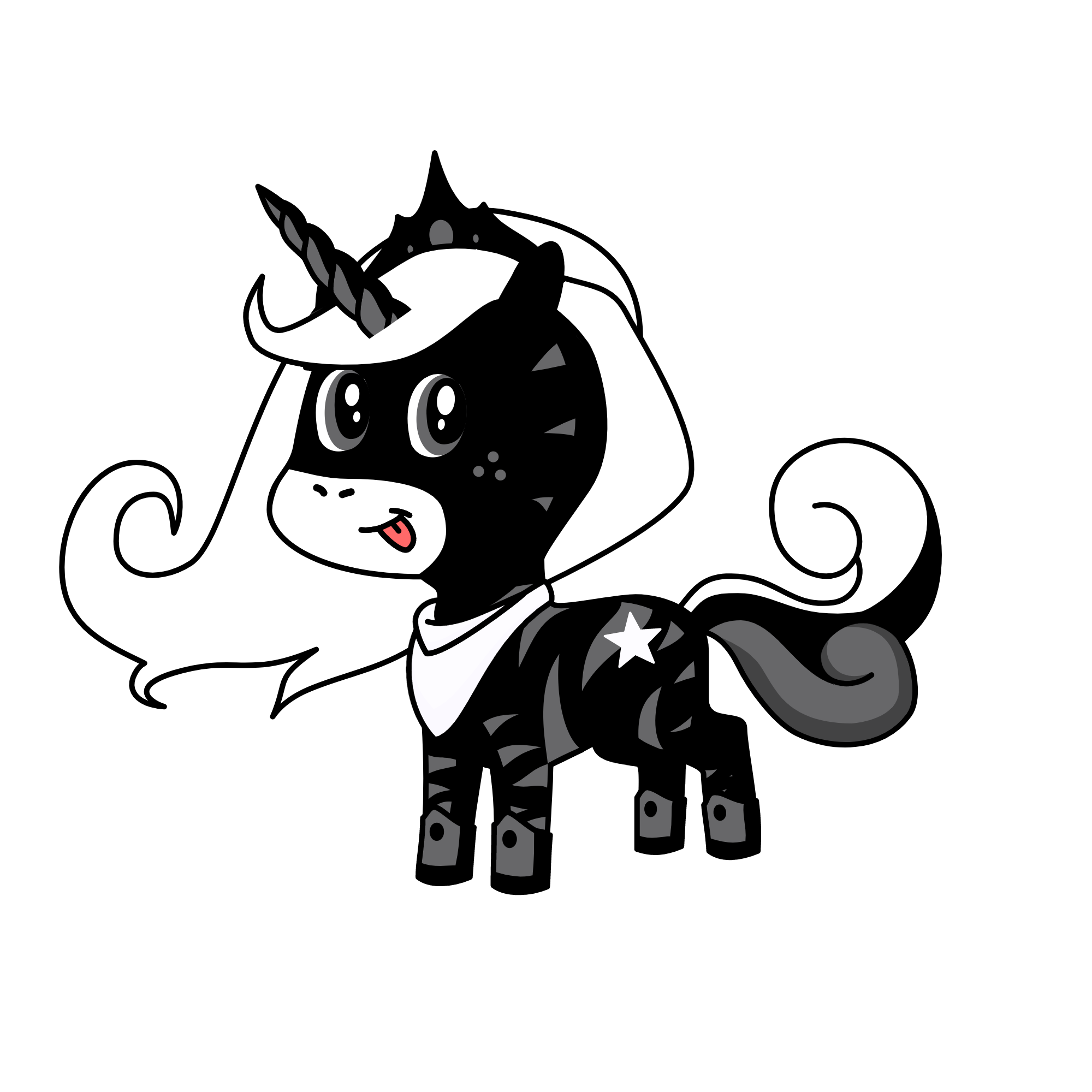 Queen Midnight, the unicorn