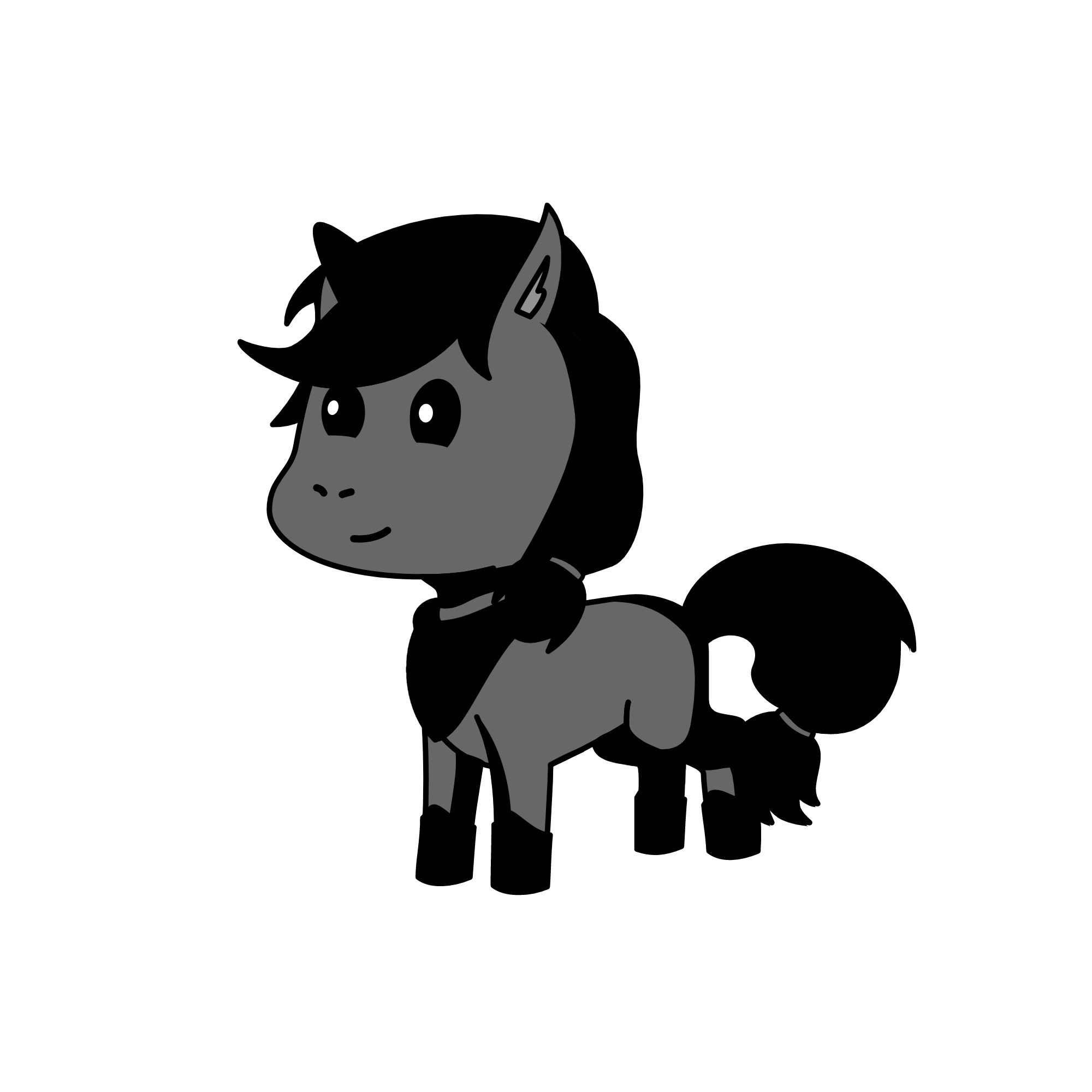 Night Time, the unicorn