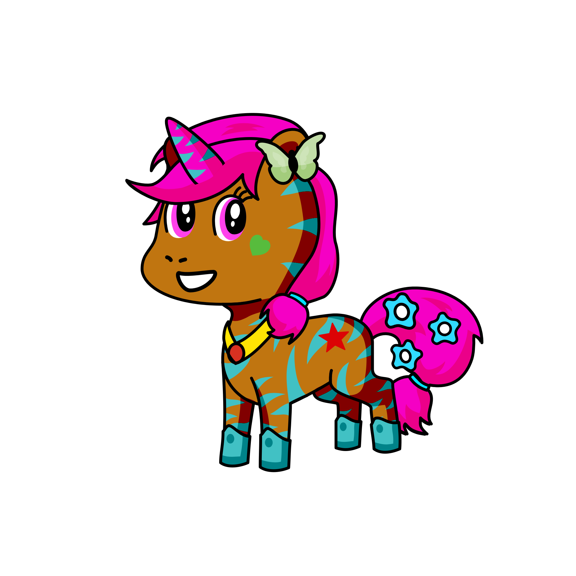 Sparkles, the unicorn