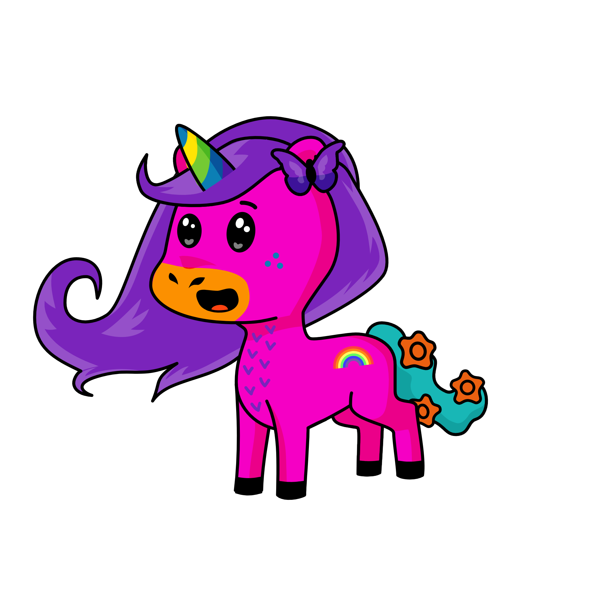 Mypalviolet, the unicorn