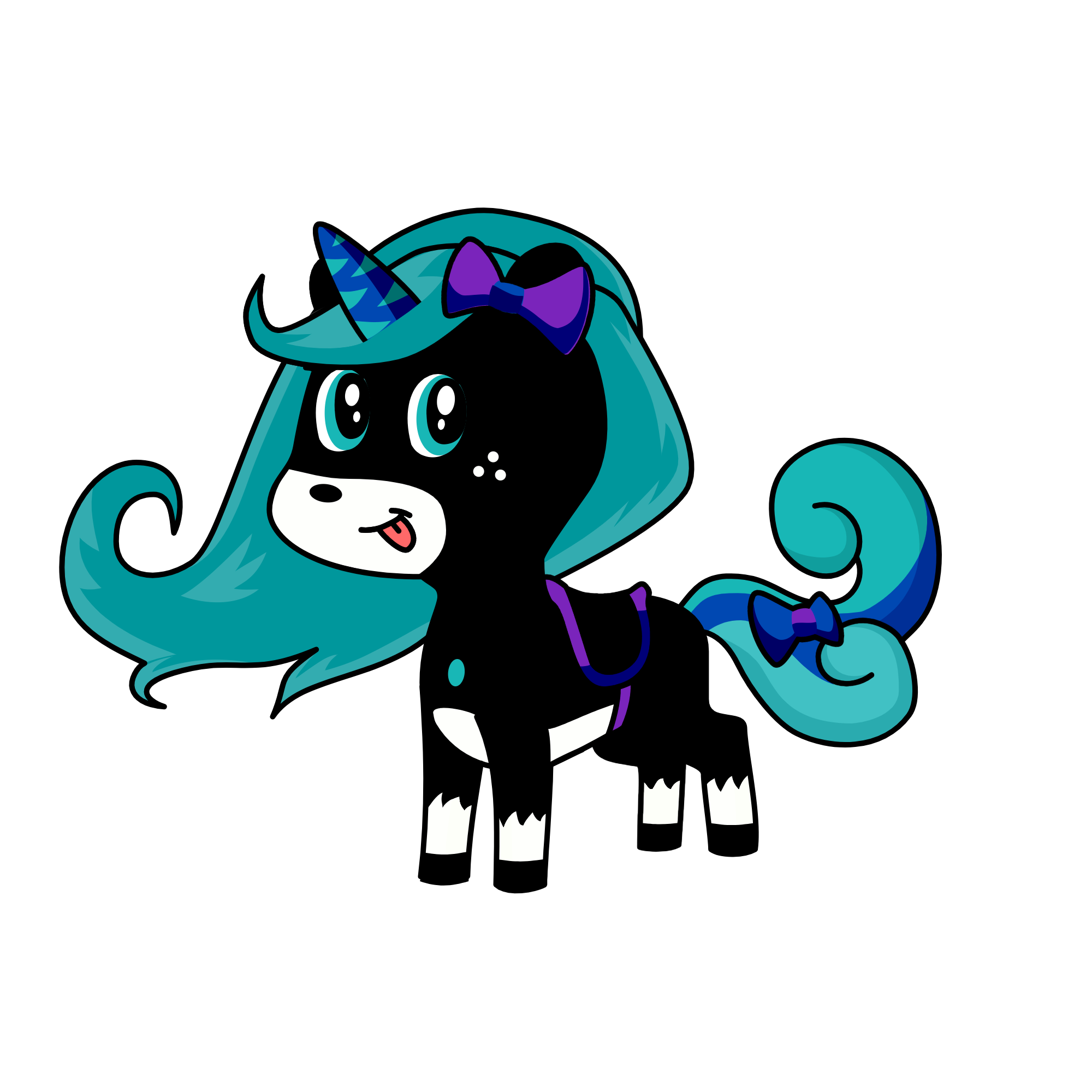 teal, the unicorn