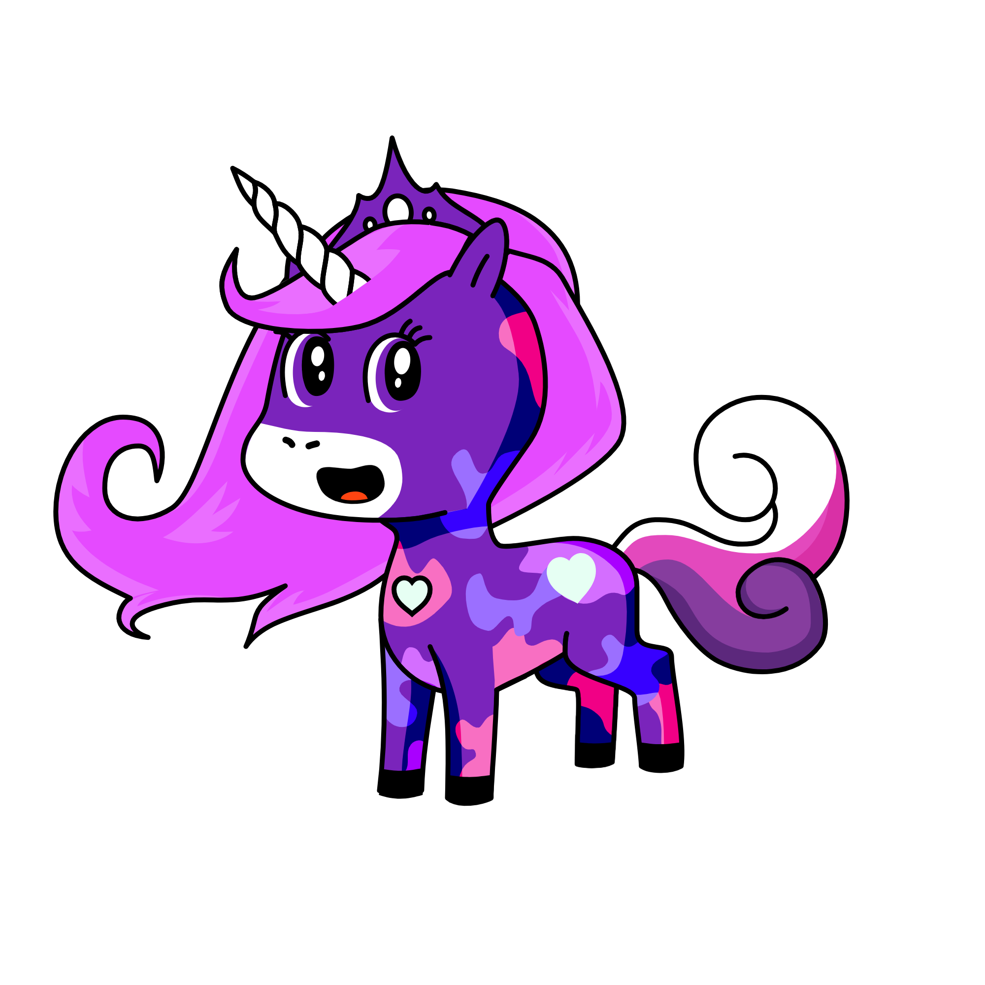 sparkle heart, the unicorn