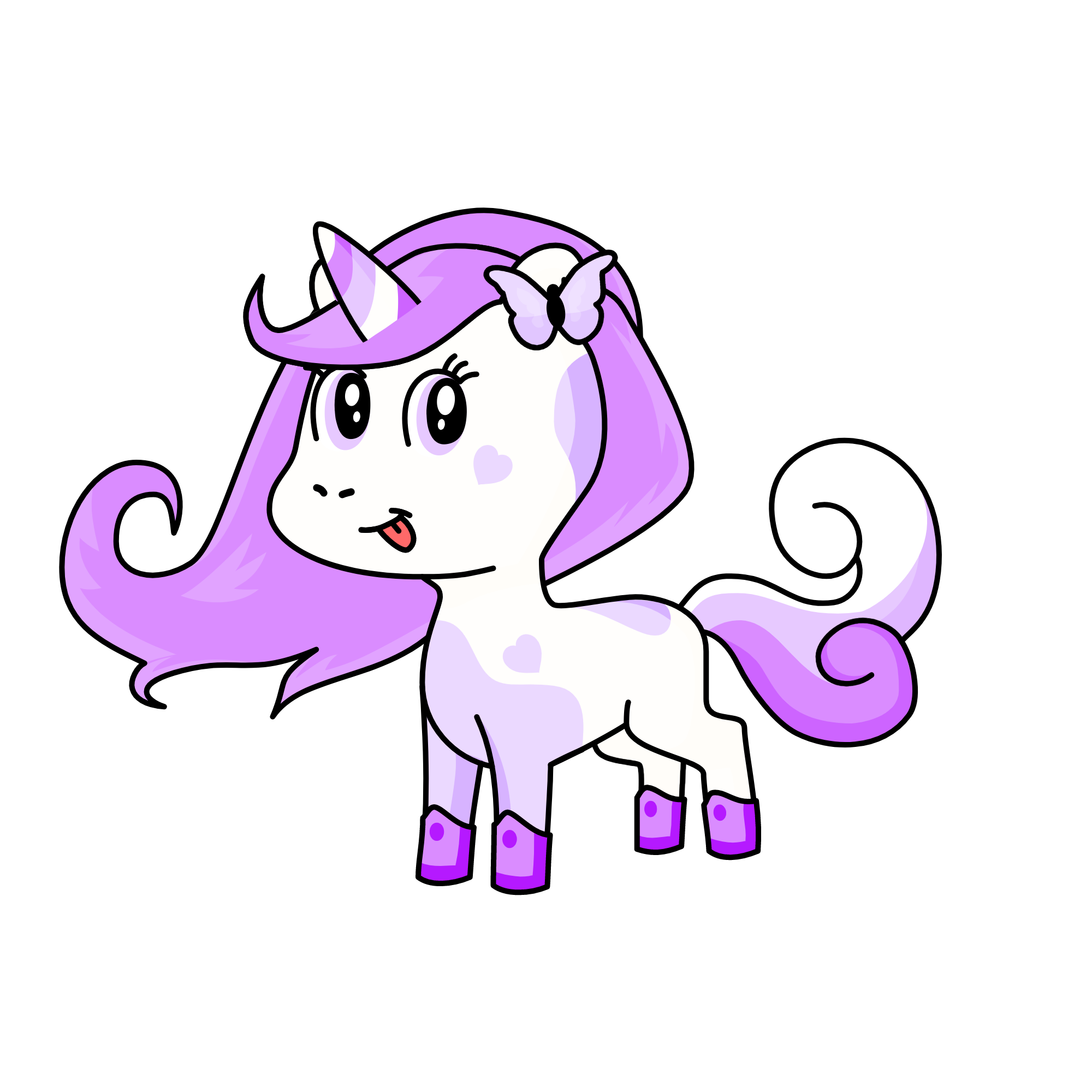 lavender, the unicorn