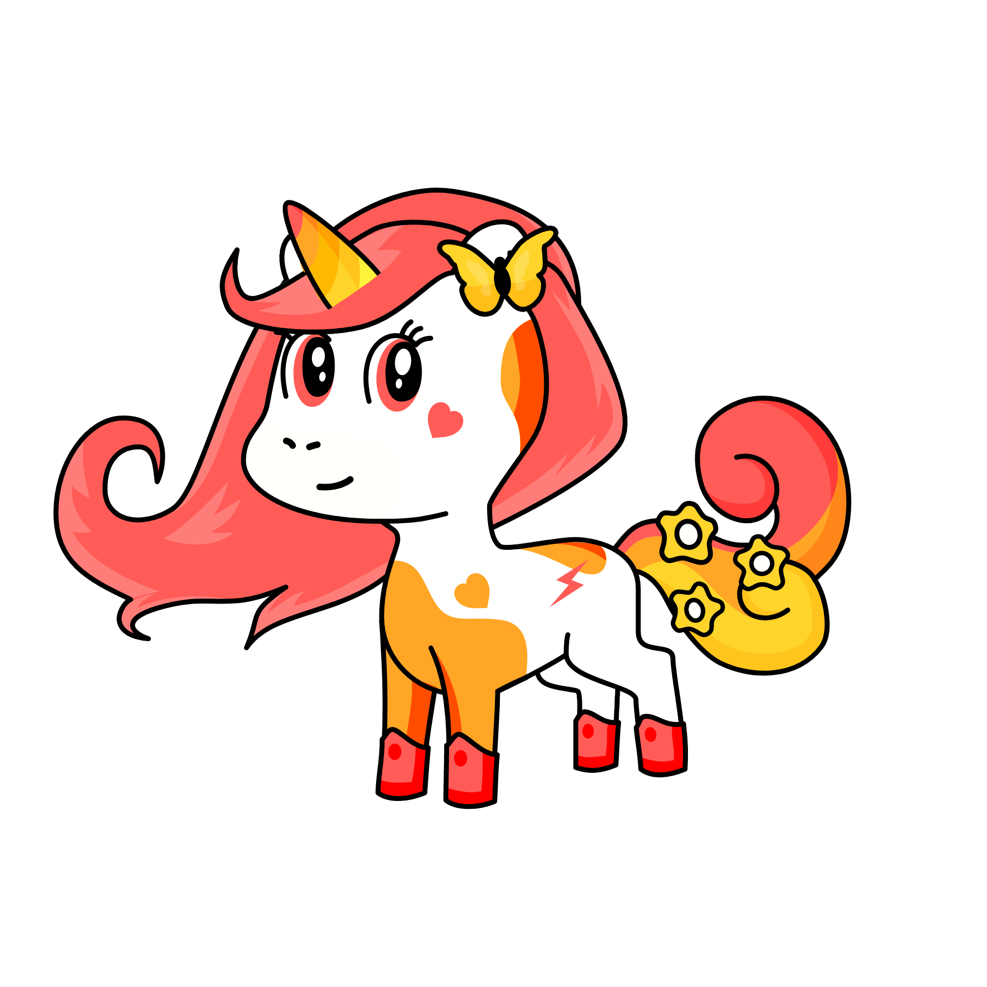 its a fire, the unicorn