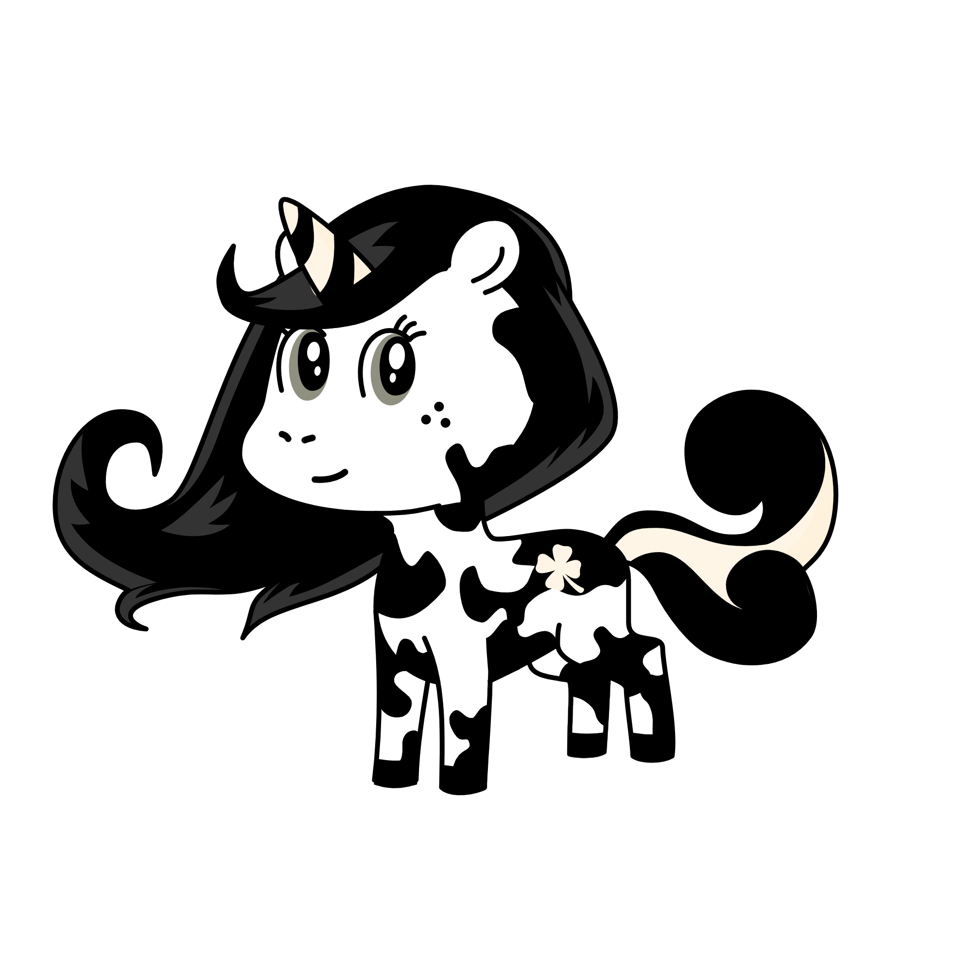 cow, the unicorn