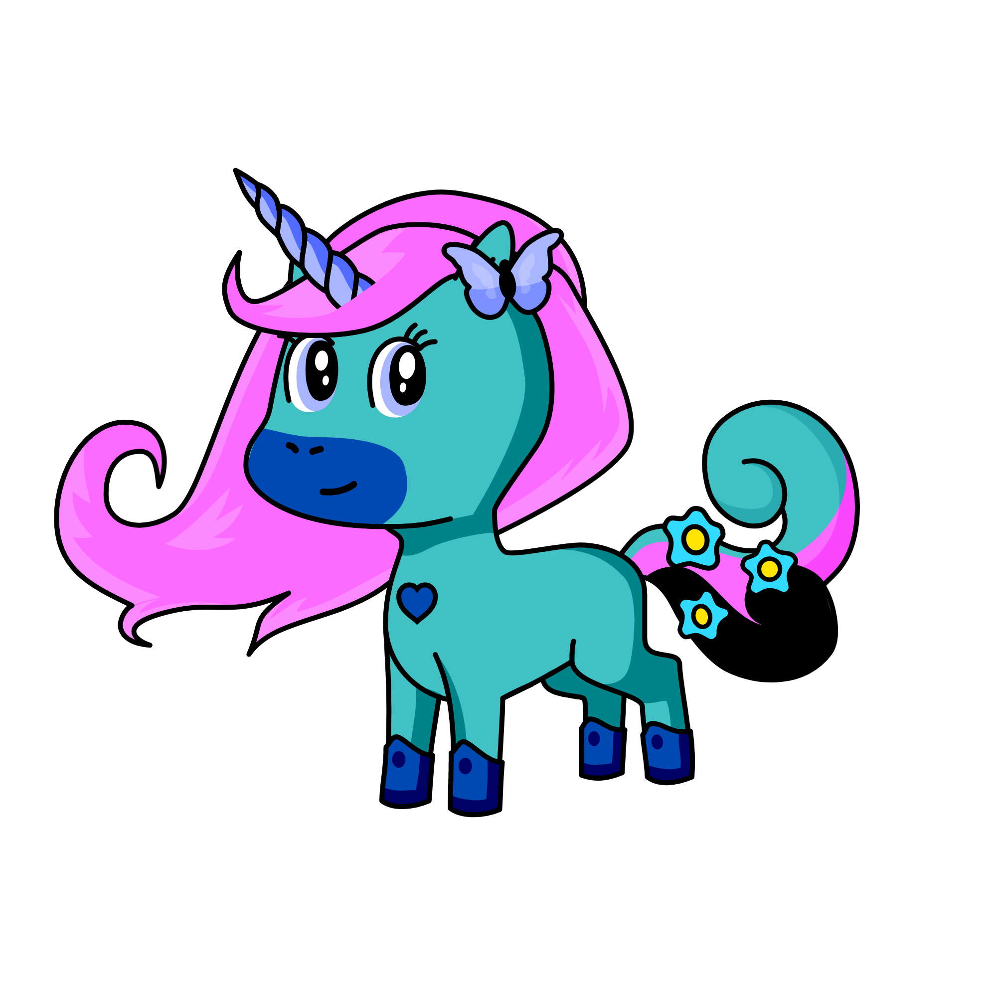Queen Elizabeth, the unicorn