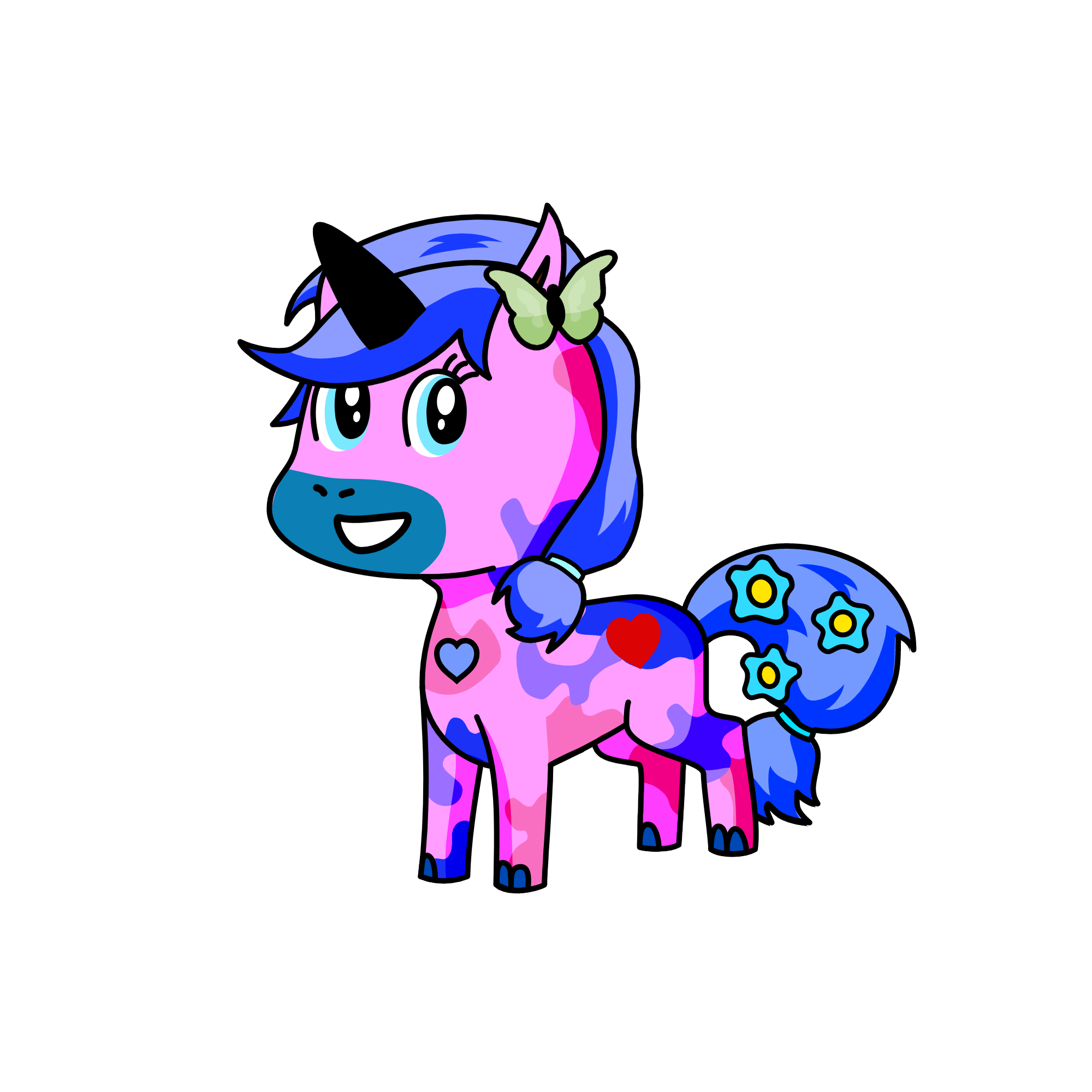 Cute Snow , the unicorn