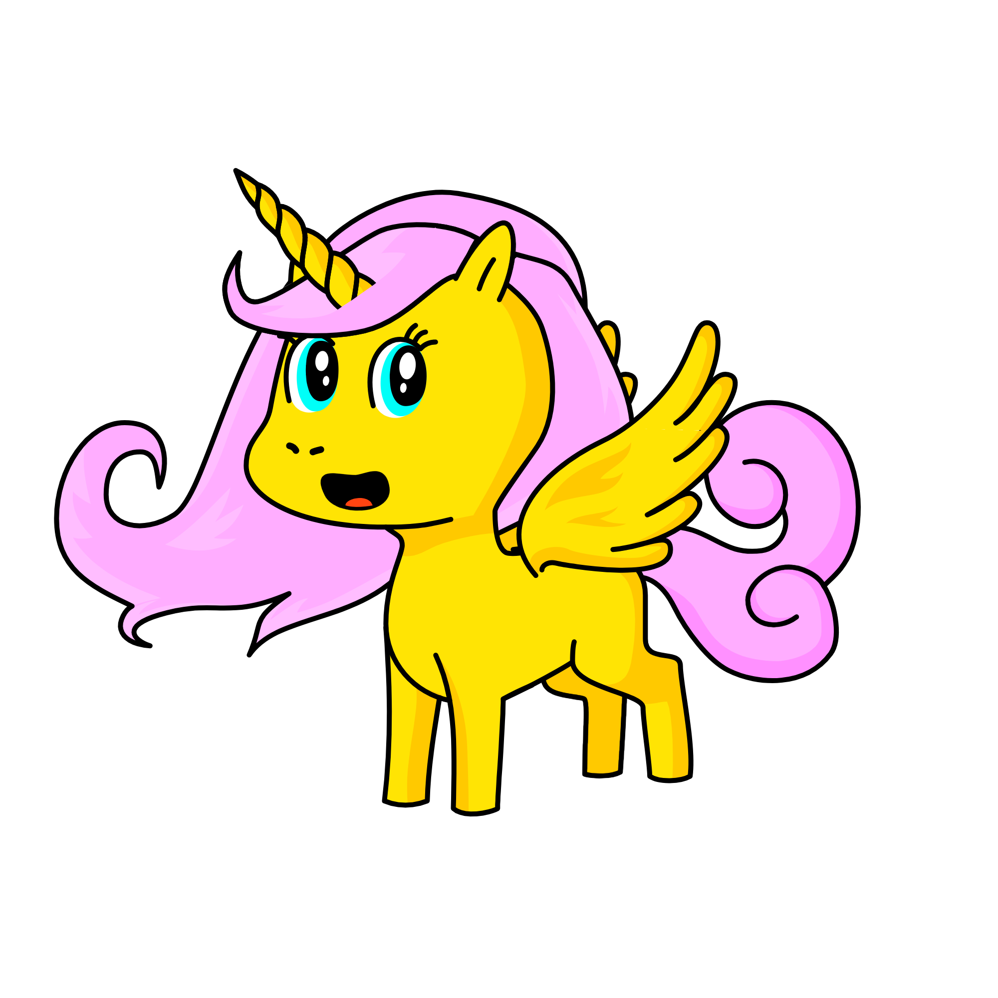 Fluttershy, the unicorn