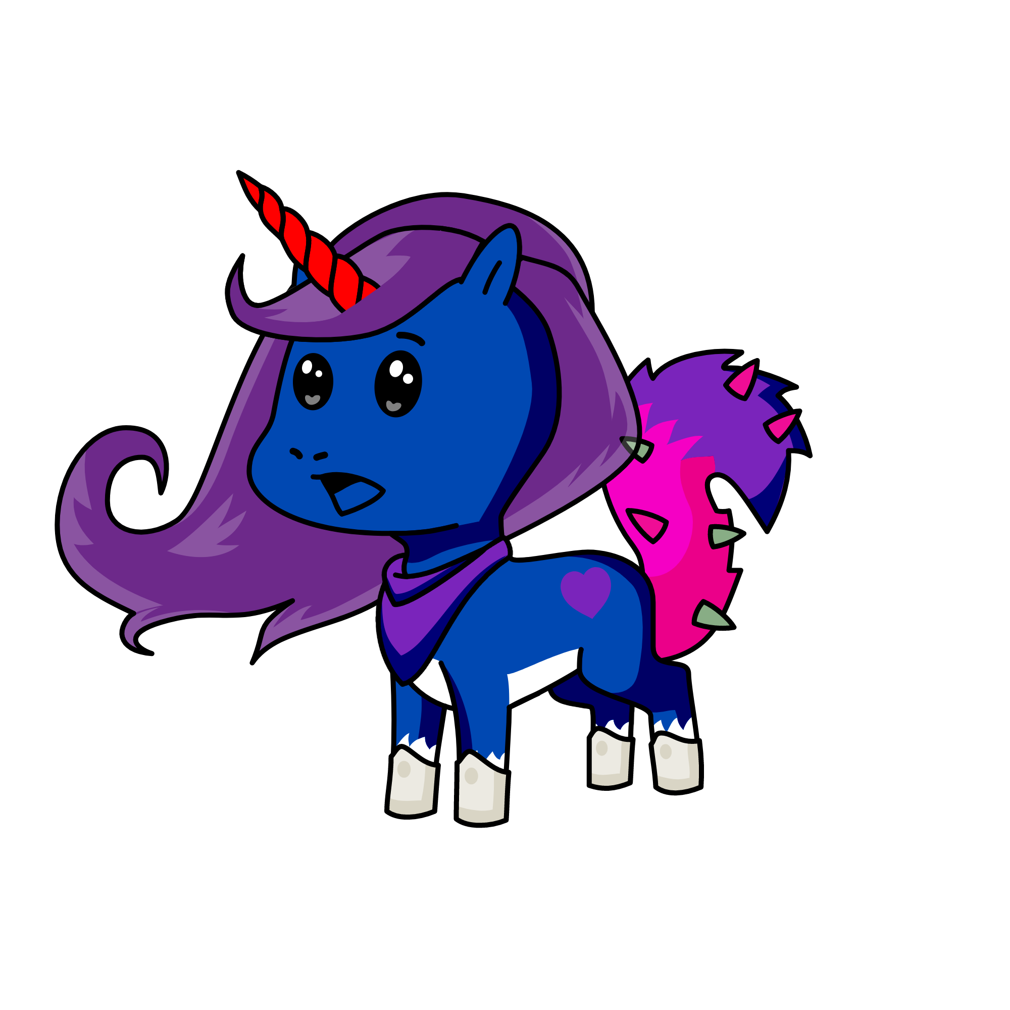 Evelyn, the unicorn