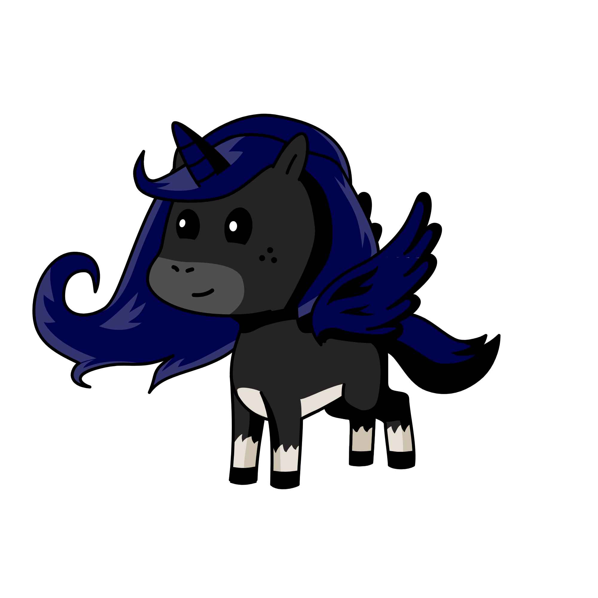Moonlight, the unicorn