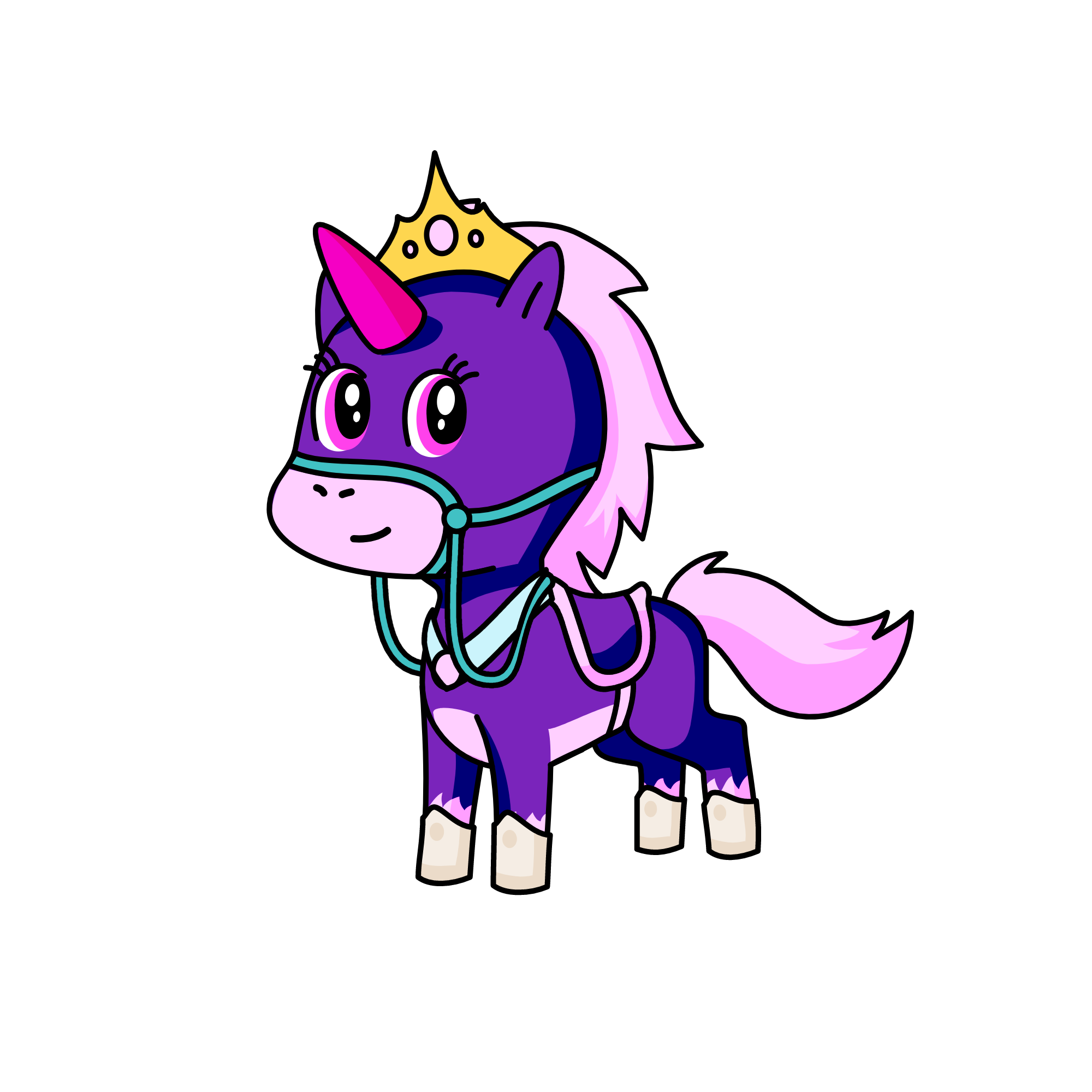 violet, the unicorn